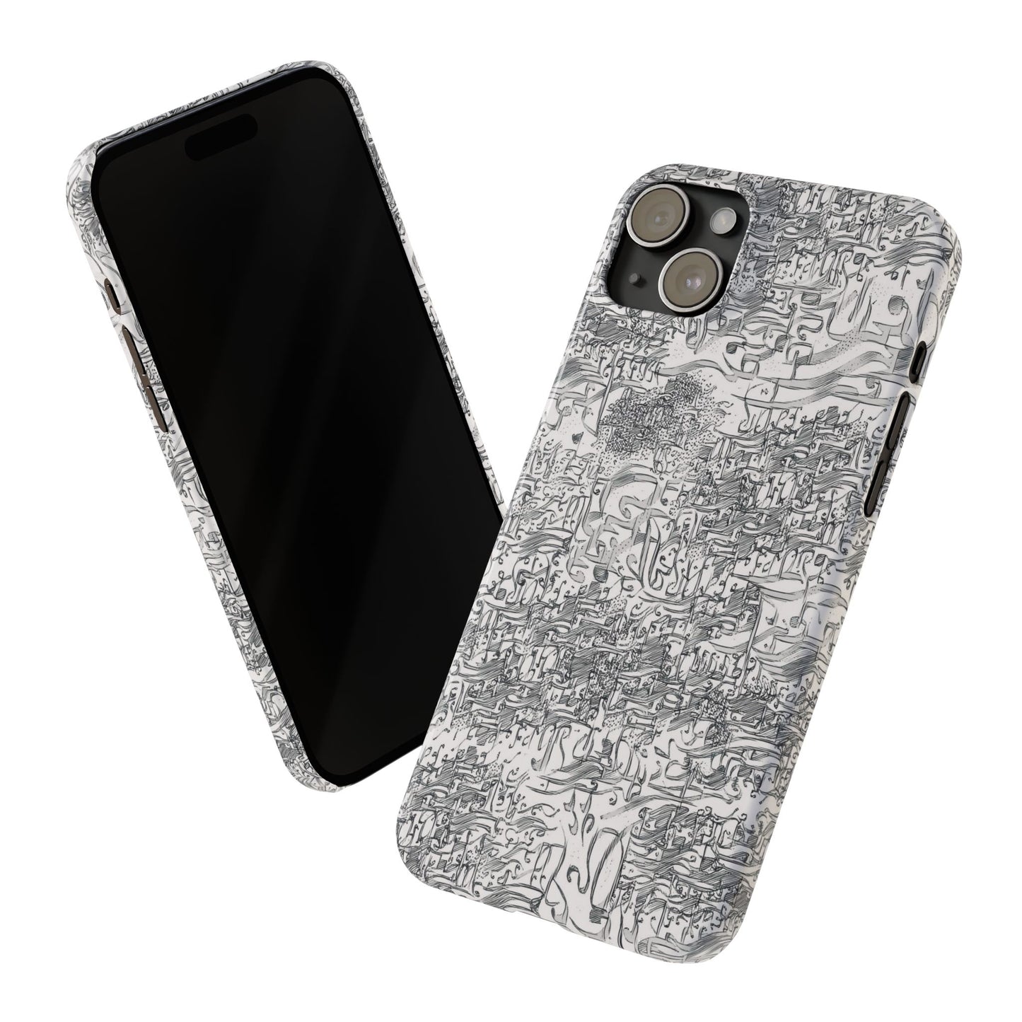 .ه,- ' Modern Art Slim Phone Case -LOVE I- I -.