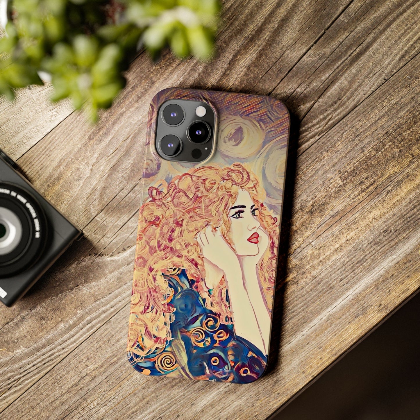 ' Modern Art Slim Phone Case -LOVE,
