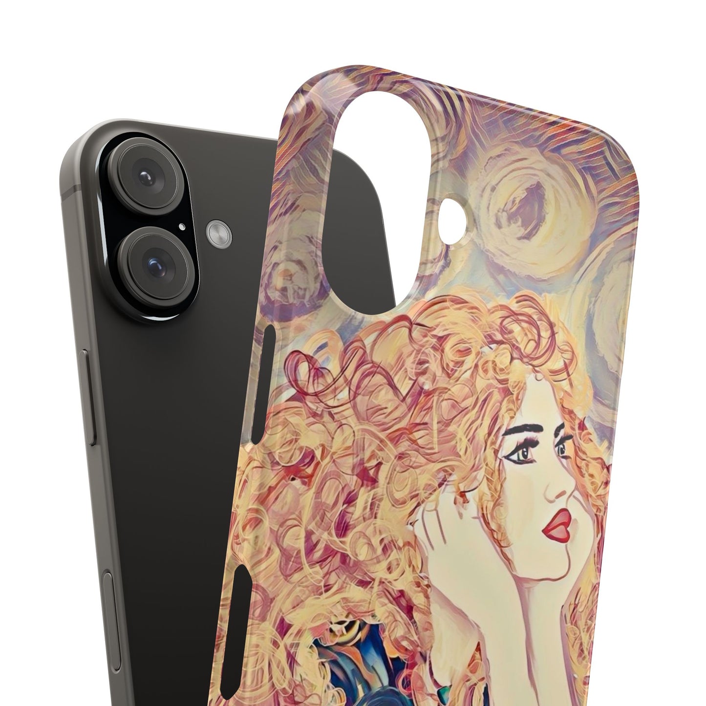 ' Modern Art Slim Phone Case -LOVE,