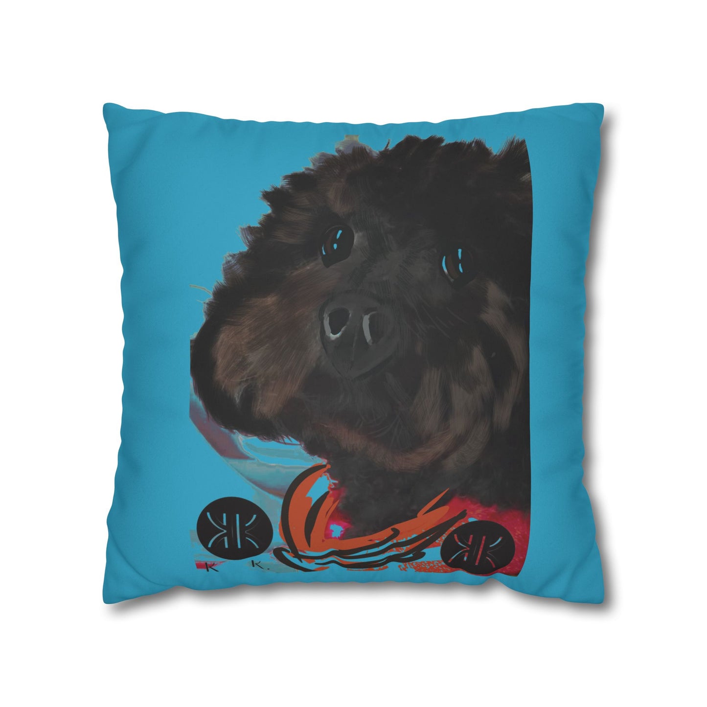 COAL Pillowcase - Modern Art Portrait Watercolour Design