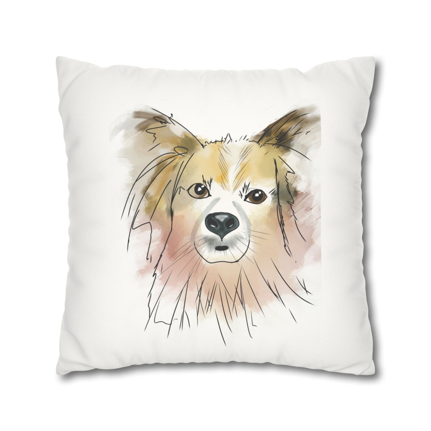 Puppy Faux Suede Pillowcase - Pet Home Design