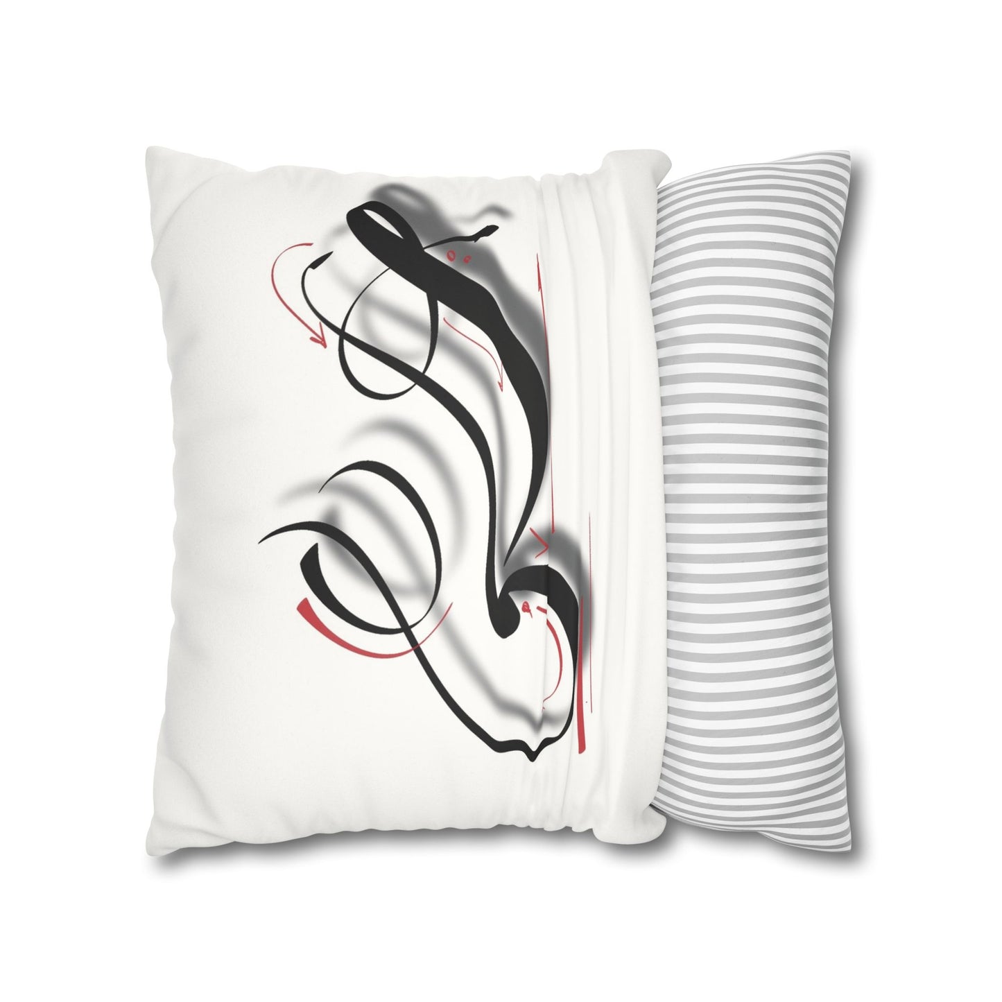 Square Pillowcase - Persian Calligraphy, Modern Handwriting Design