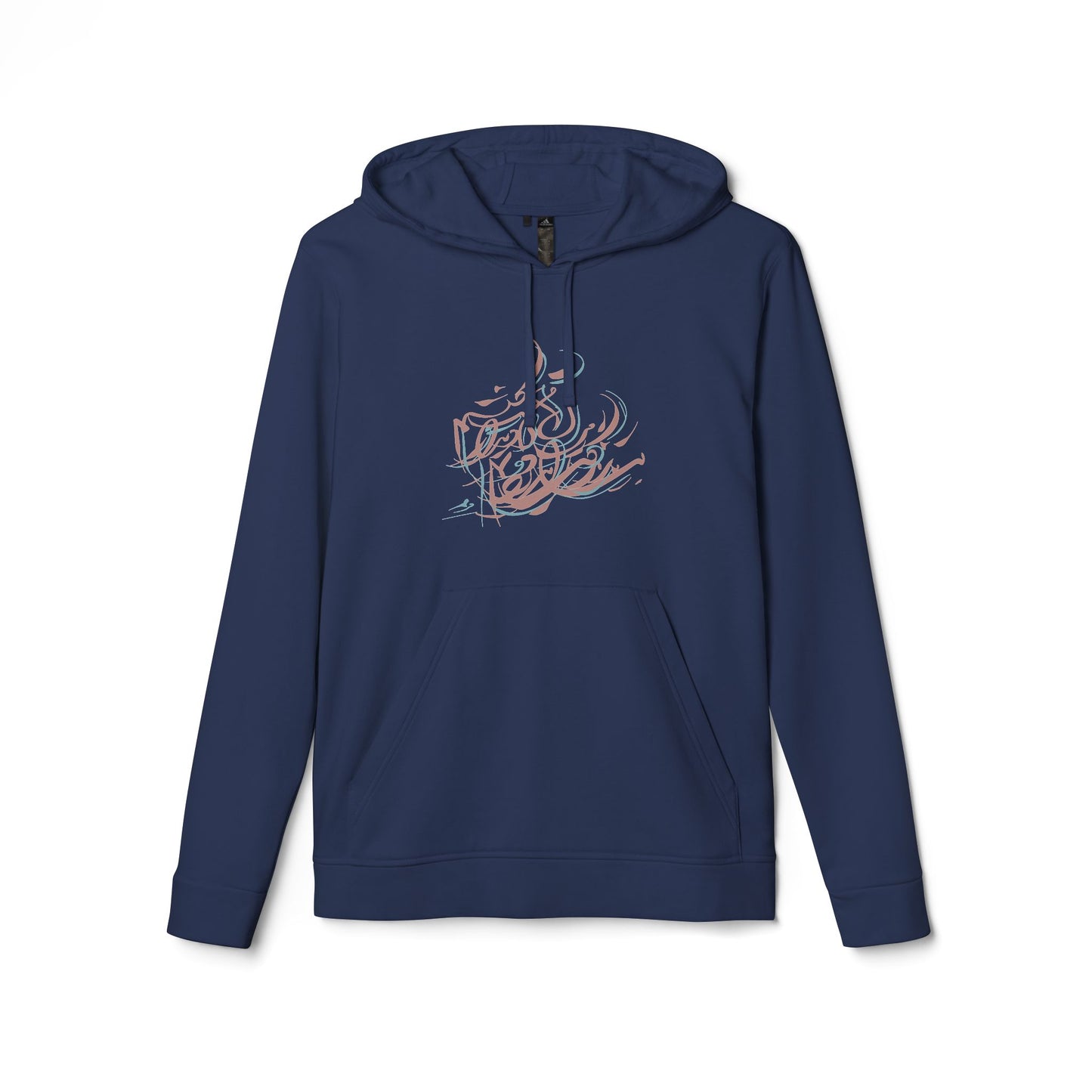 Adidas Fleece Hoodie with Kalli K Modern Calligraphy Design