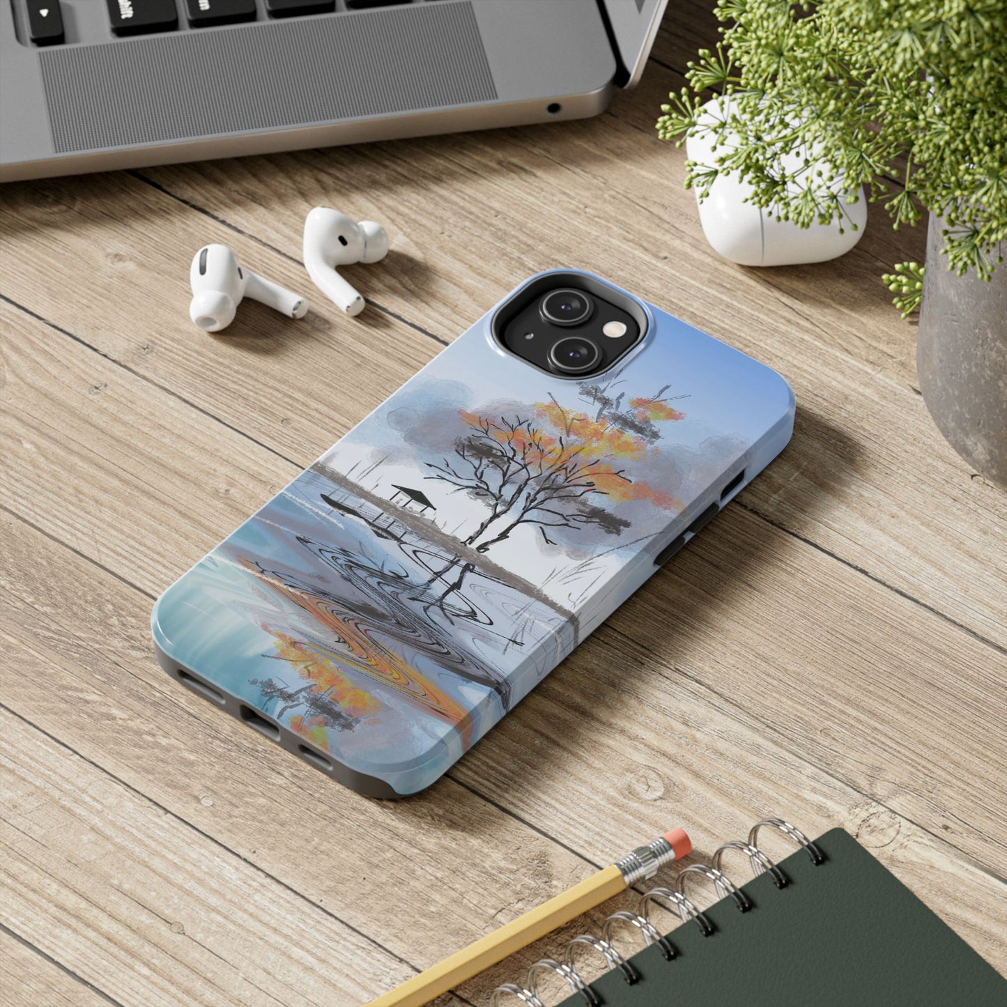 Serenity Phone Case Persian Calligraphy Art.