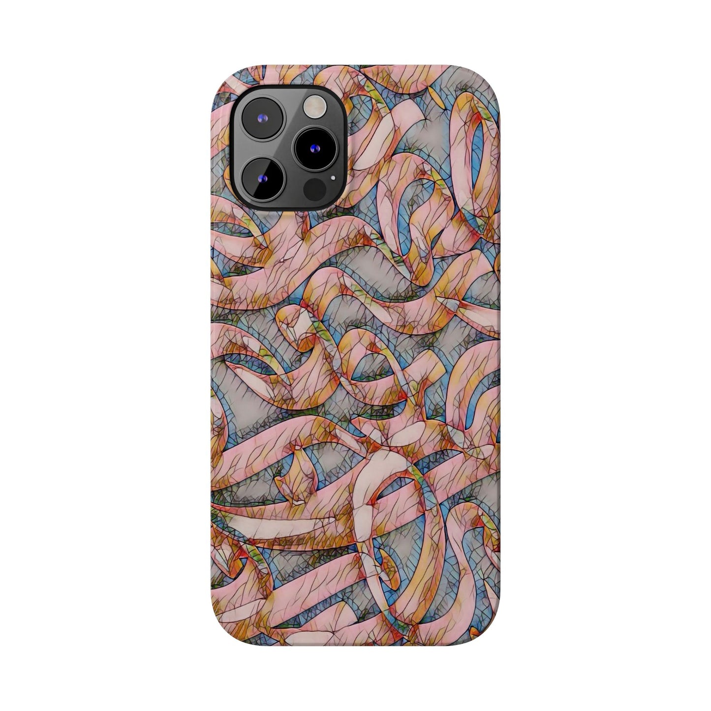 ' Modern Art Slim Phone Case -LOVE I-