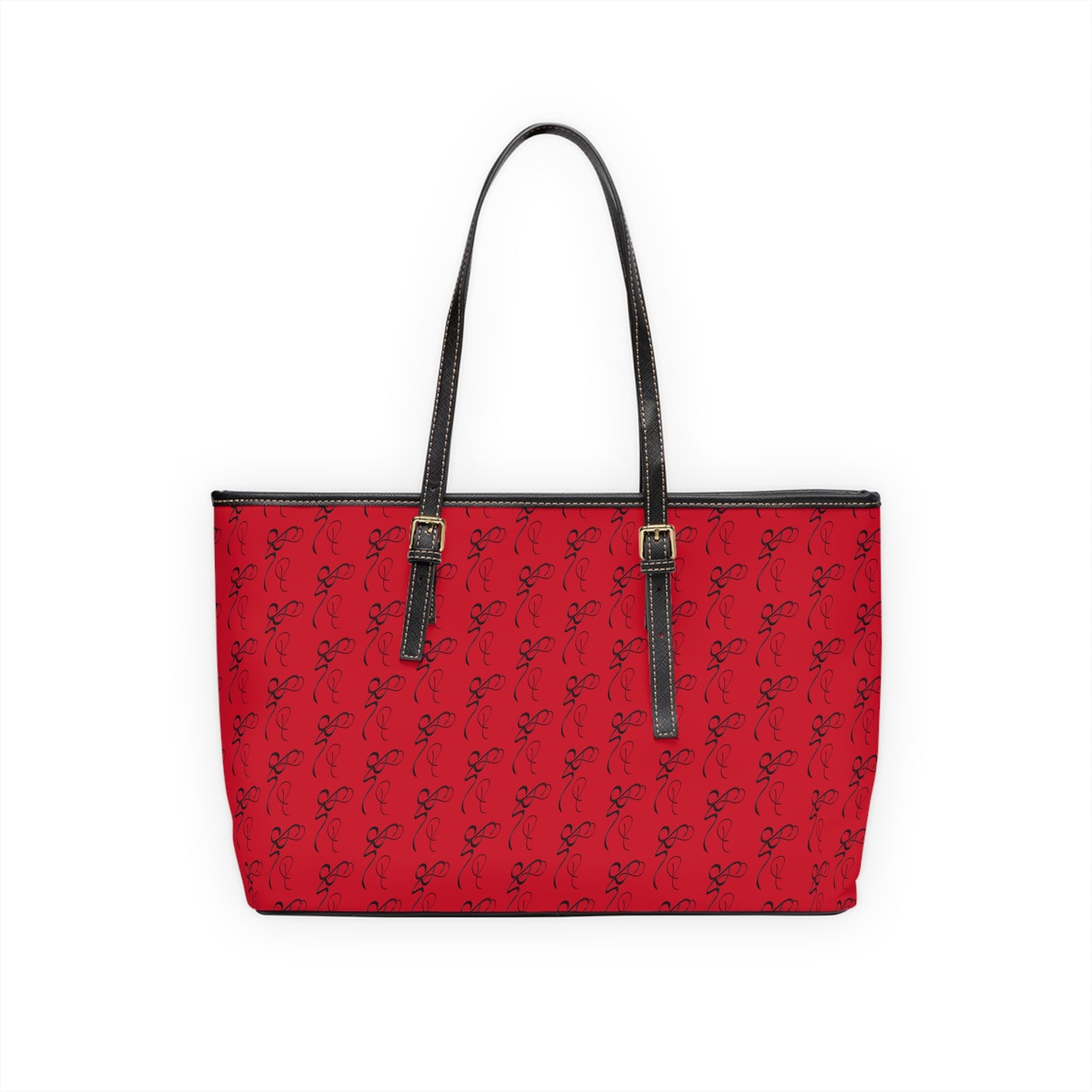 Copy of Elegant PU Leather Shoulder Bag with Artistic Calligraphy Design