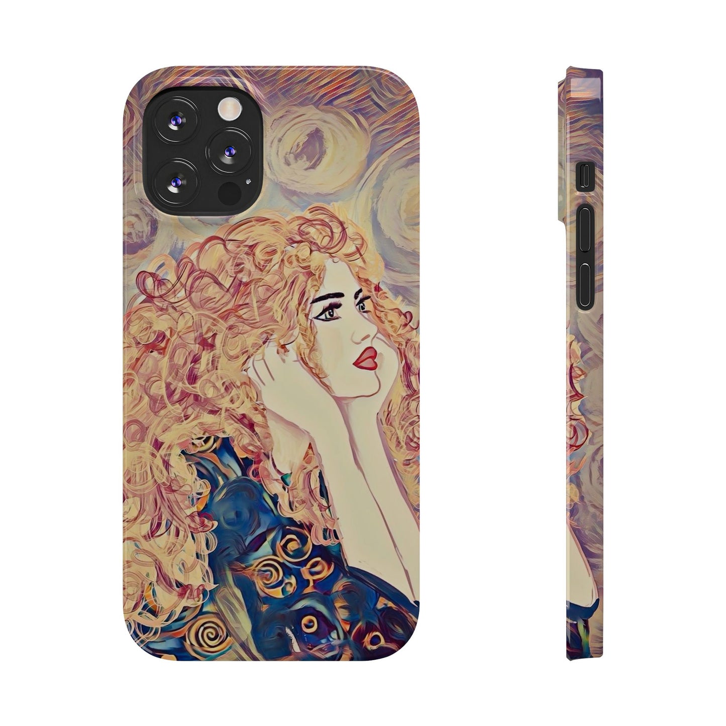 ' Modern Art Slim Phone Case -LOVE,