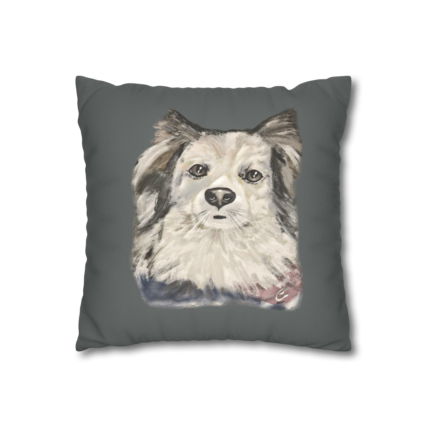 Dog Faux Suede Pillowcase - Pet Home Design