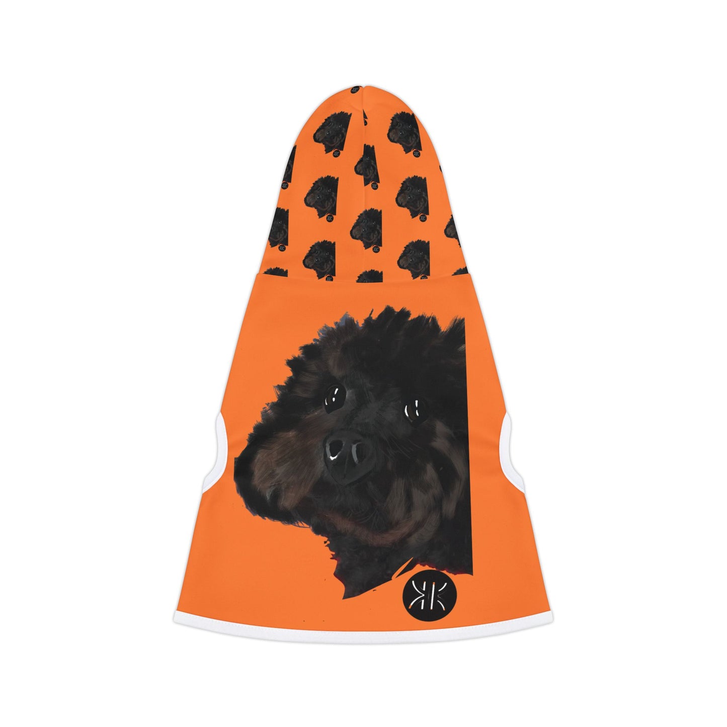Playful Pet Hoodie with Fun Bear Print