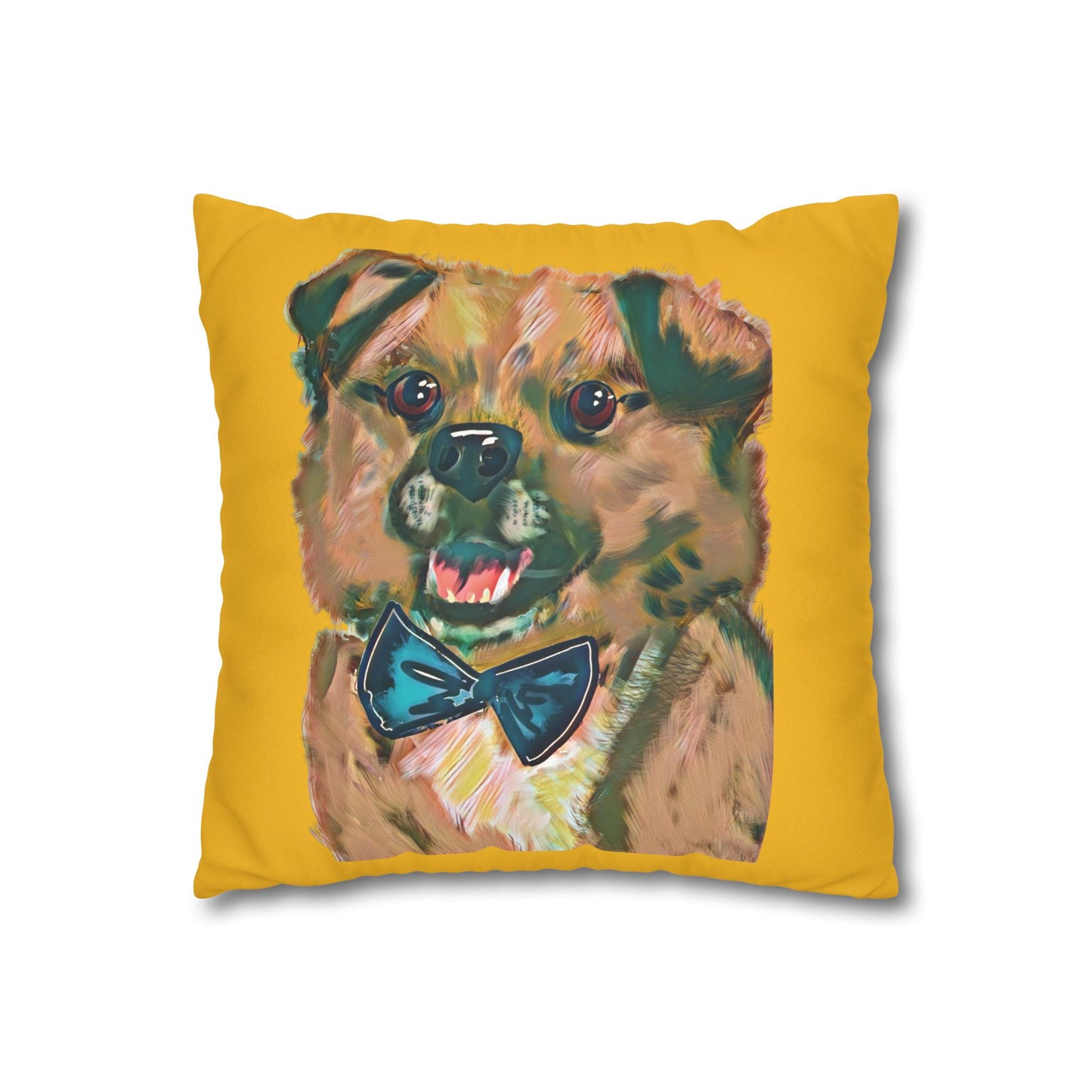 Baghlava Pillowcase - Modern Art Portrait Watercolour Design