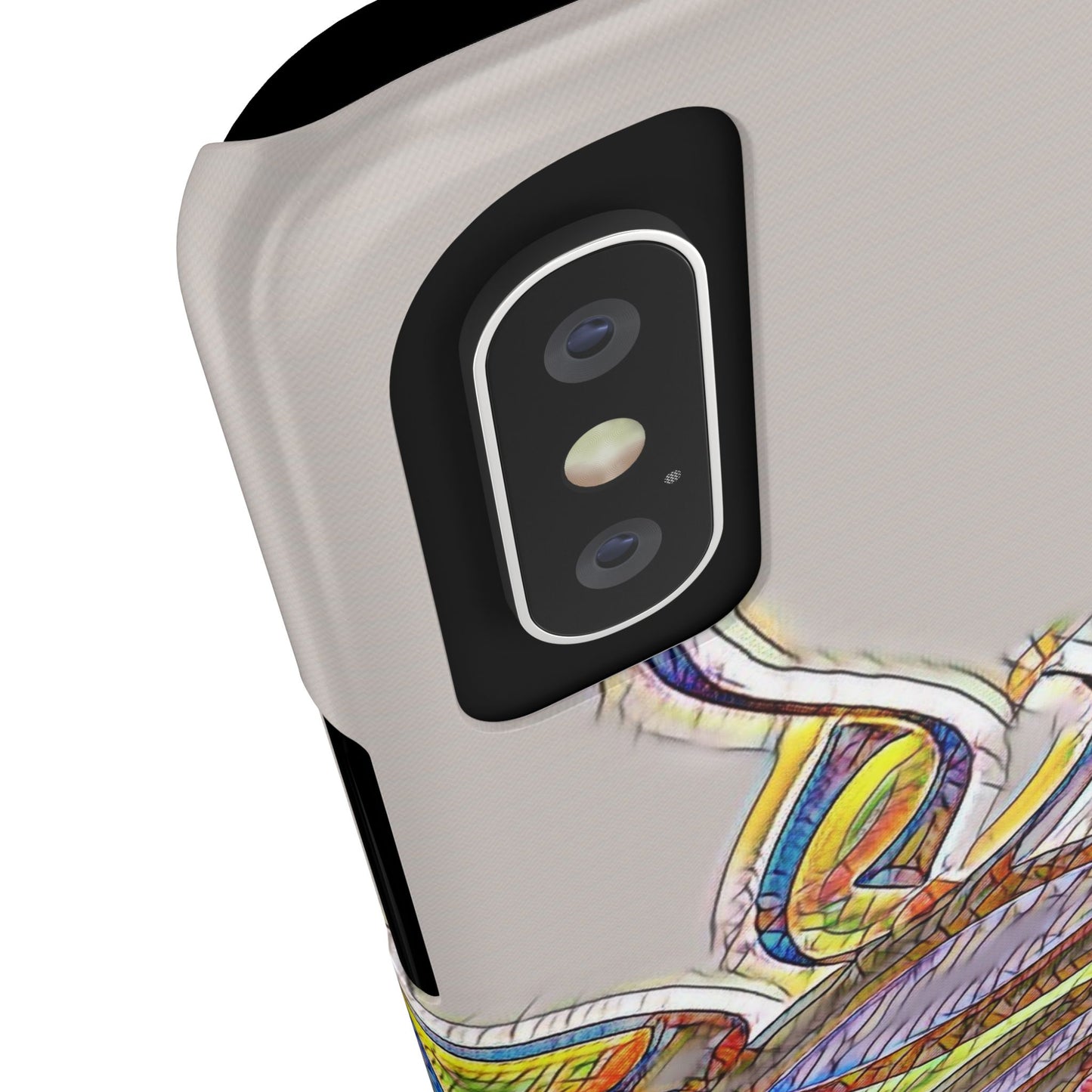 ' Modern Art Slim Phone Case -LOVE