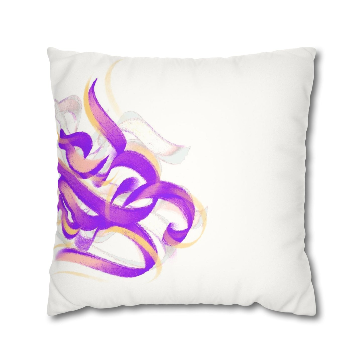 Square Pillowcase - Persian Calligraphy, Modern Handwriting Design