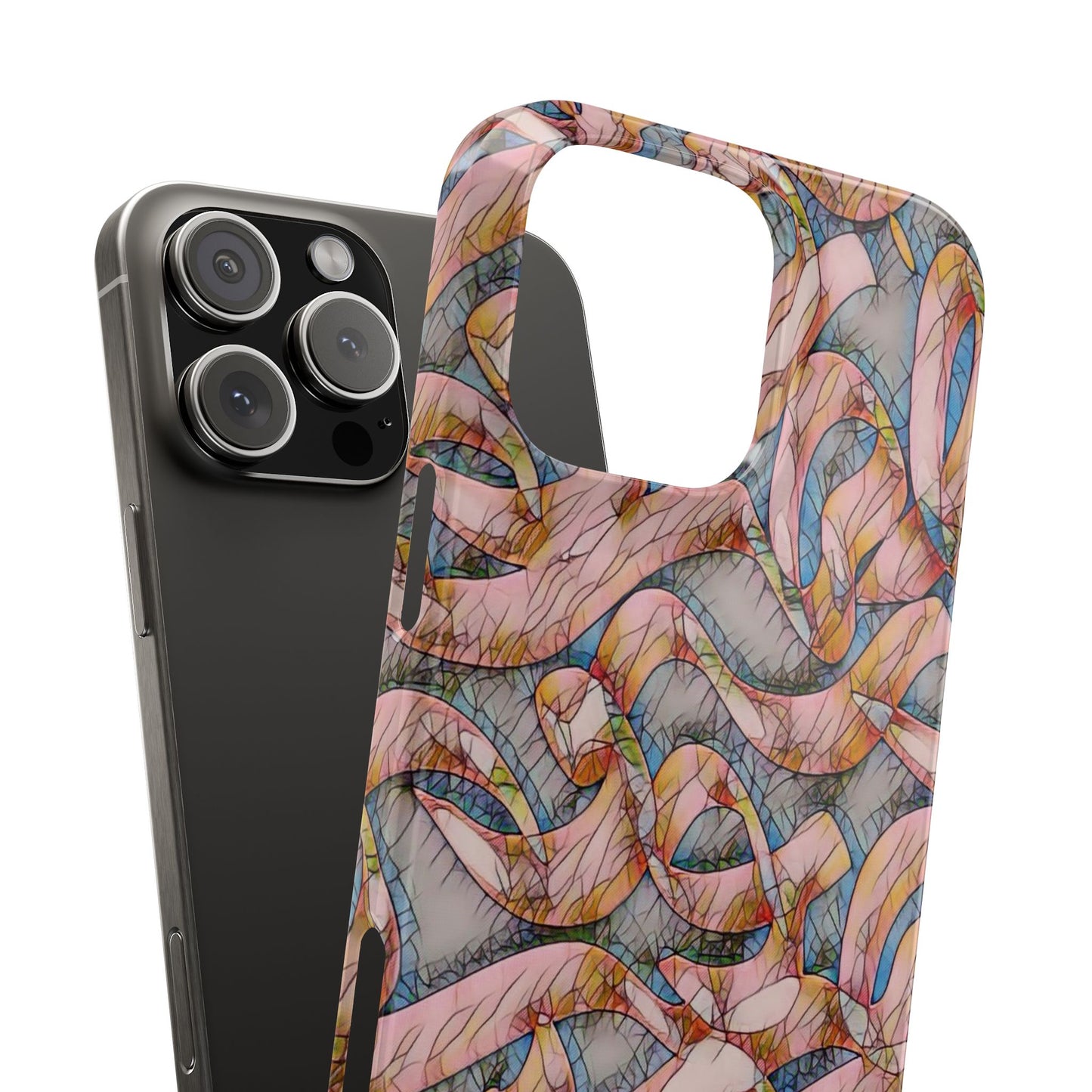 ' Modern Art Slim Phone Case -LOVE I-