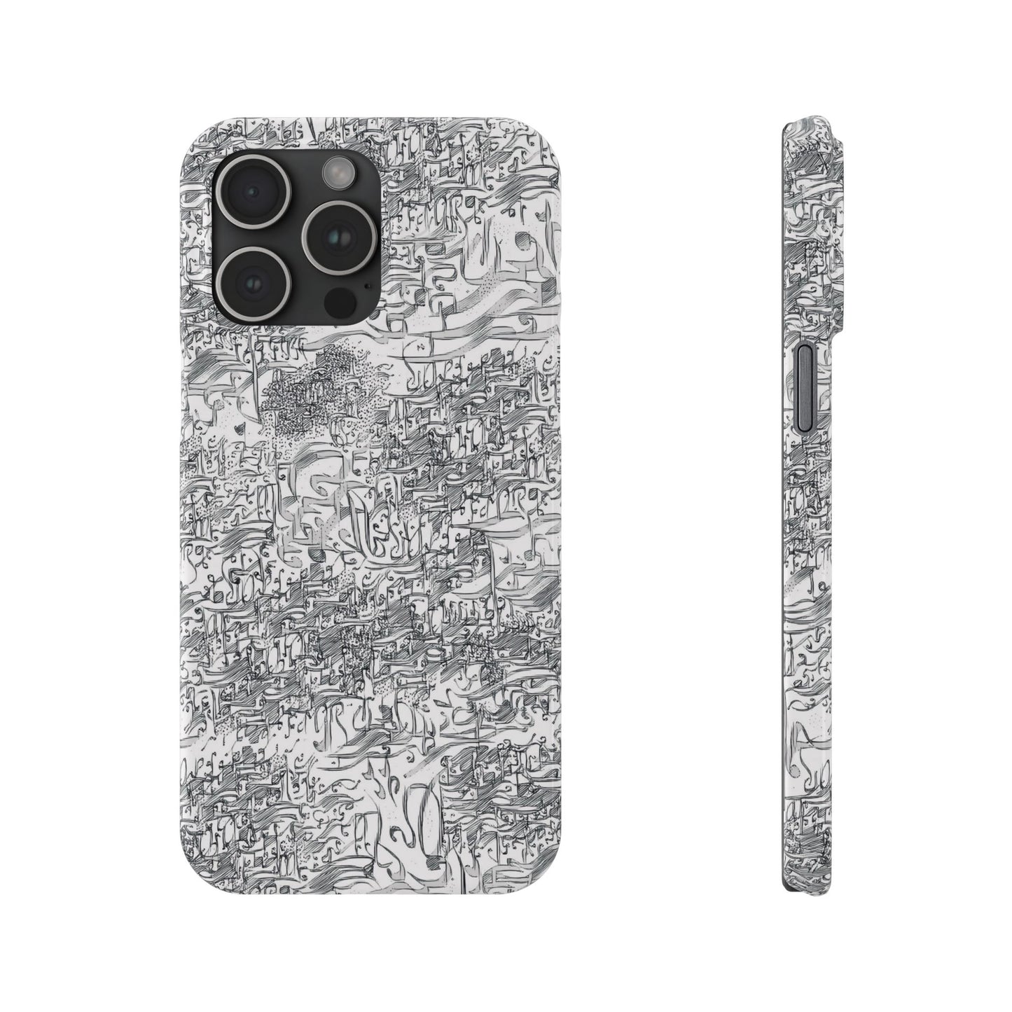 .ه,- ' Modern Art Slim Phone Case -LOVE I- I -.