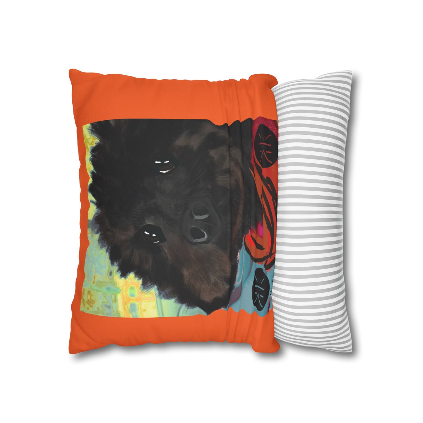 COAL Pillowcase - Modern Art Portrait Watercolour Design