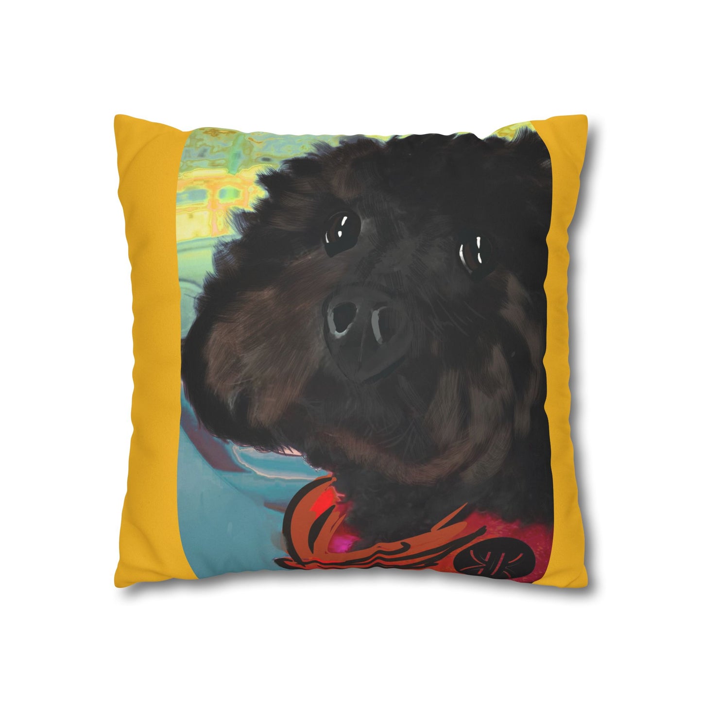 COAL Pillowcase - Modern Art Portrait Watercolour Design