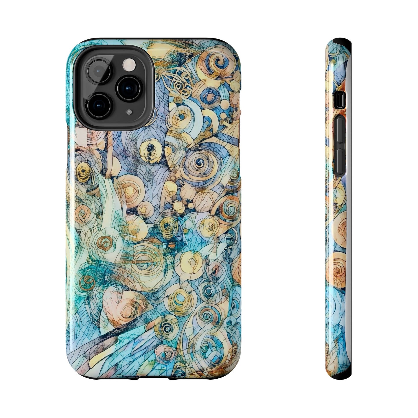 Golden Swirls Phone Case