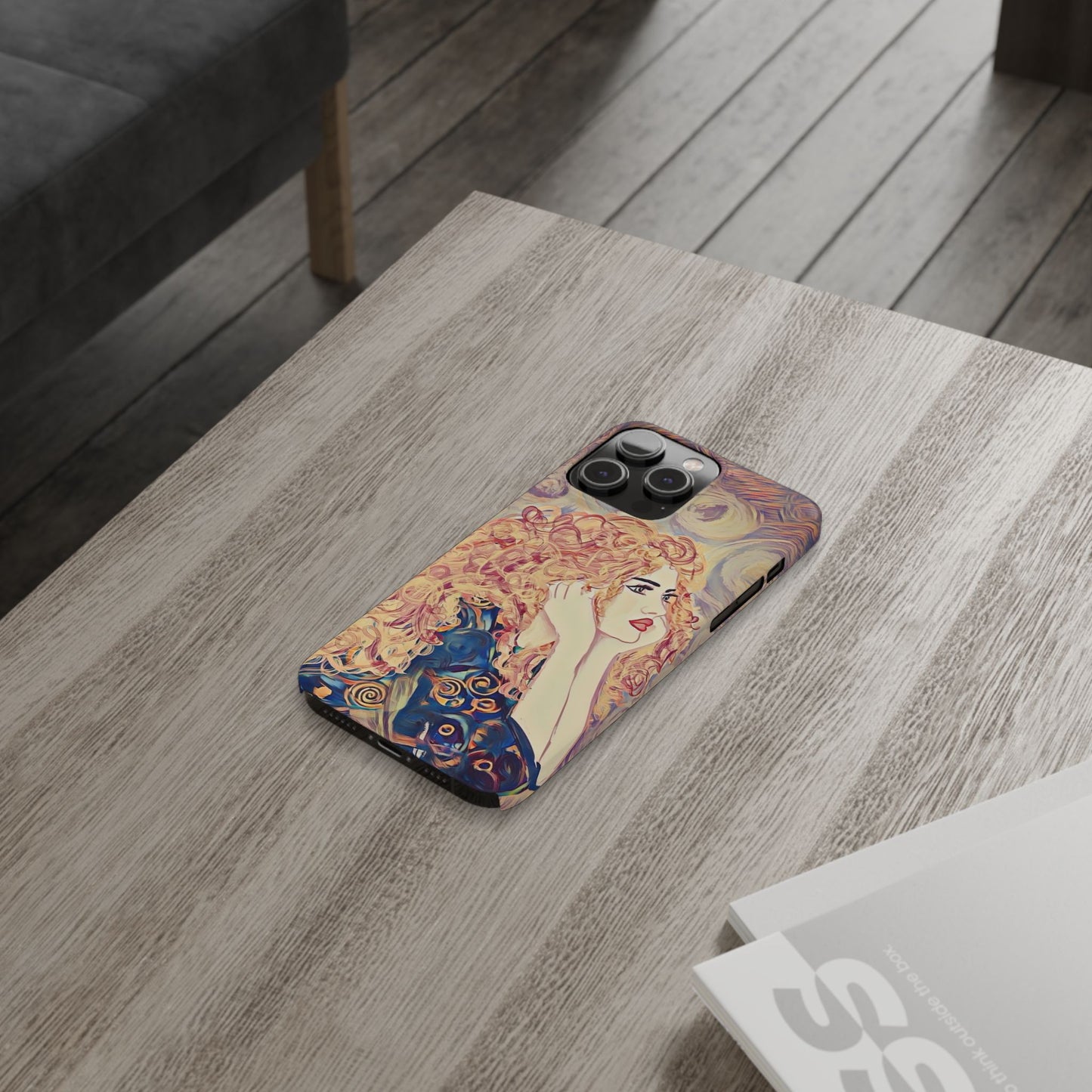 ' Modern Art Slim Phone Case -LOVE,