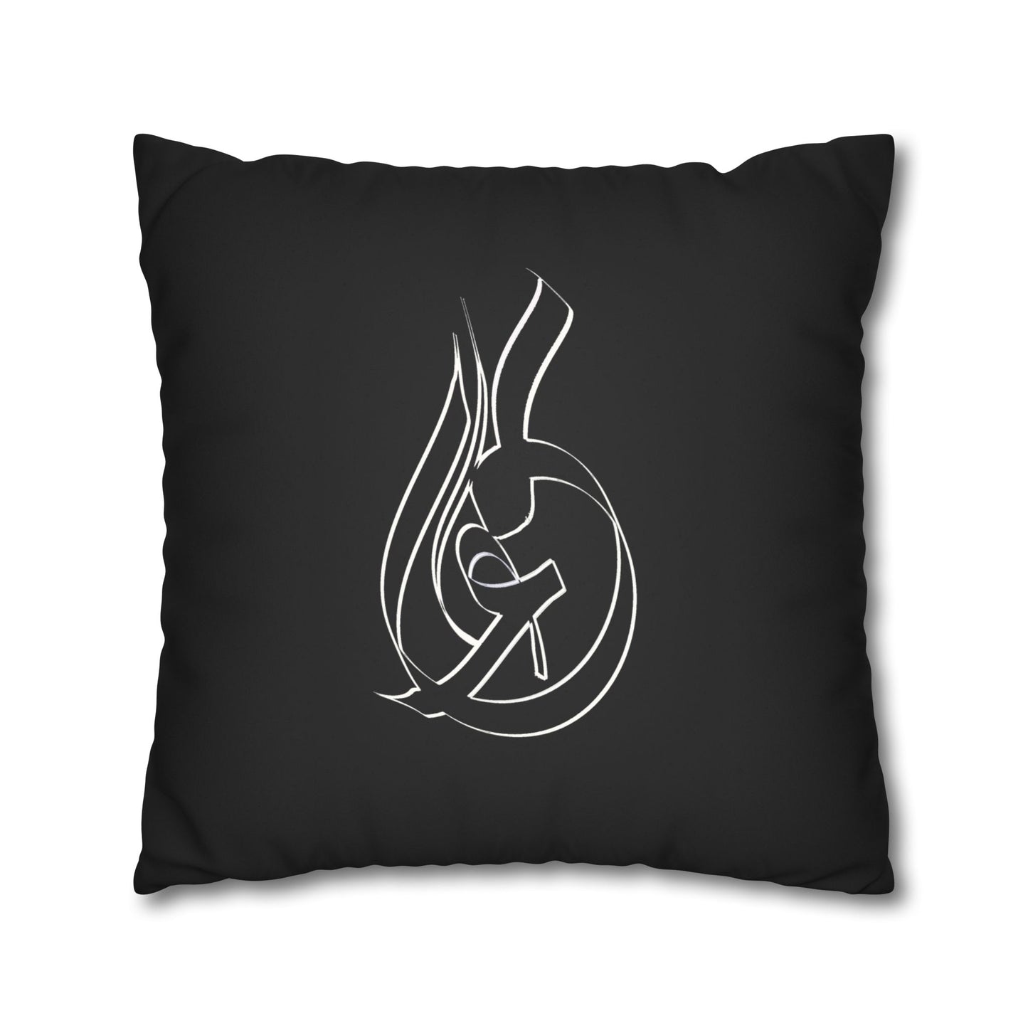 Modern Calligraphy Faux Suede Pillowcase - Home Design
