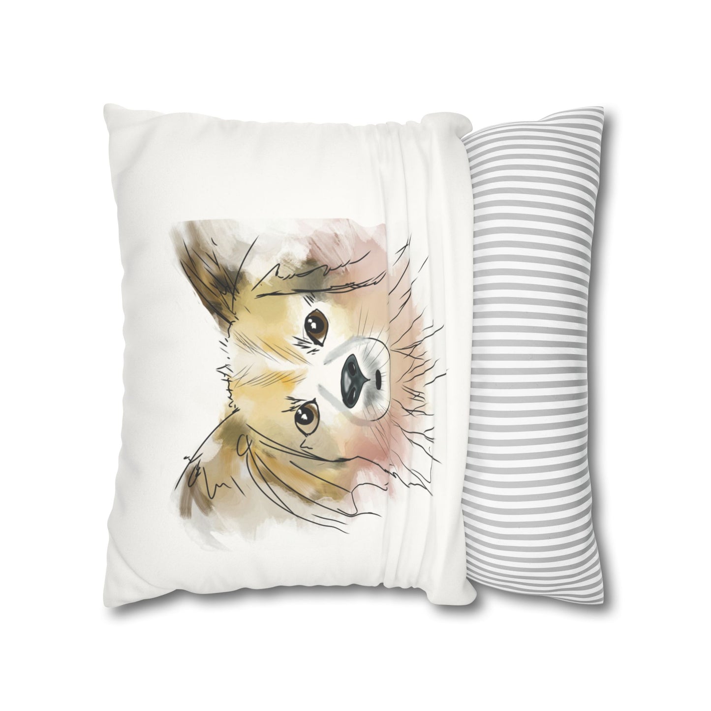 Puppy Faux Suede Pillowcase - Pet Home Design