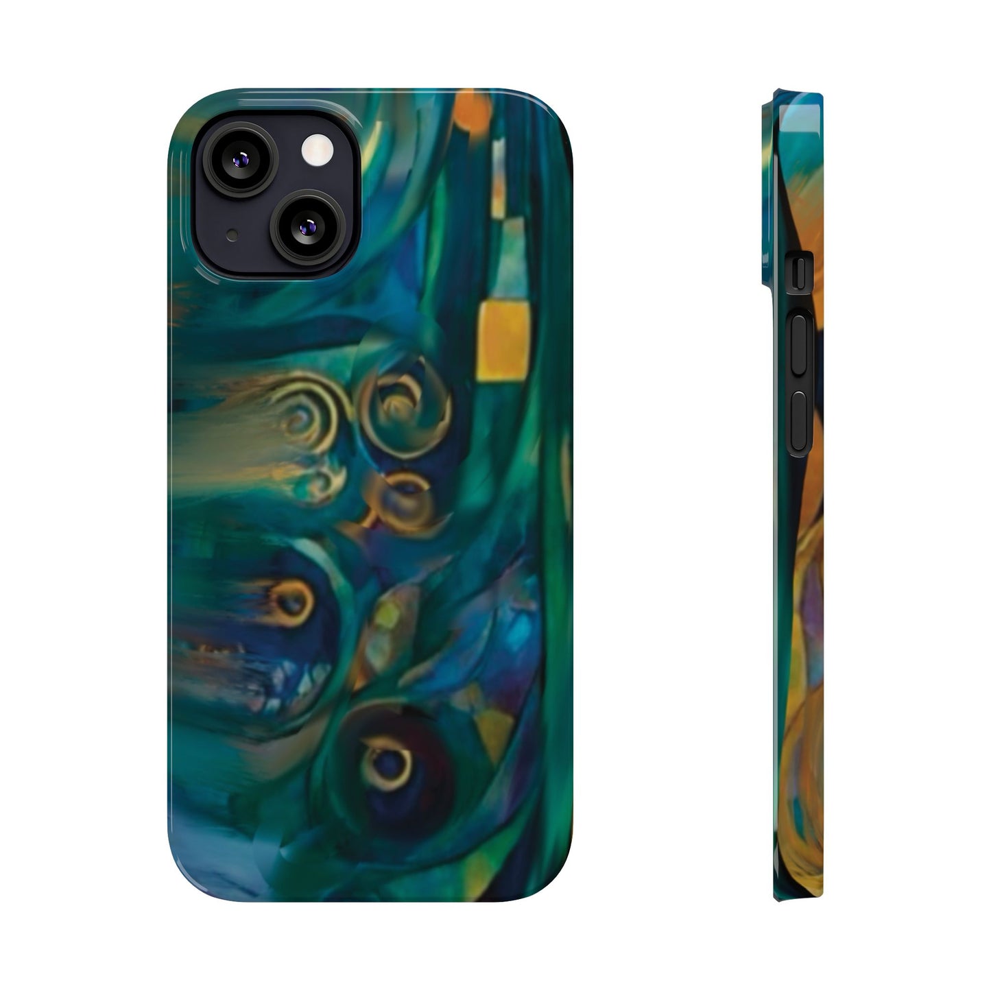 ' Modern Art Slim Phone Case -LOVE I-