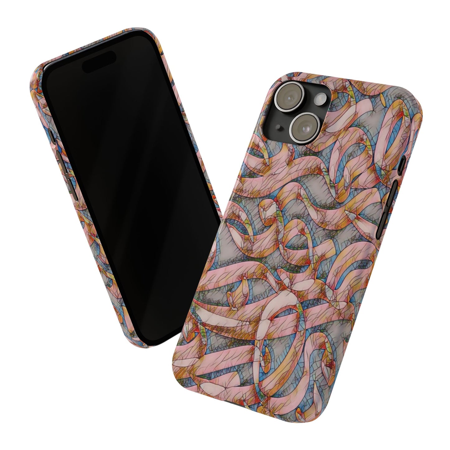 ' Modern Art Slim Phone Case -LOVE I-