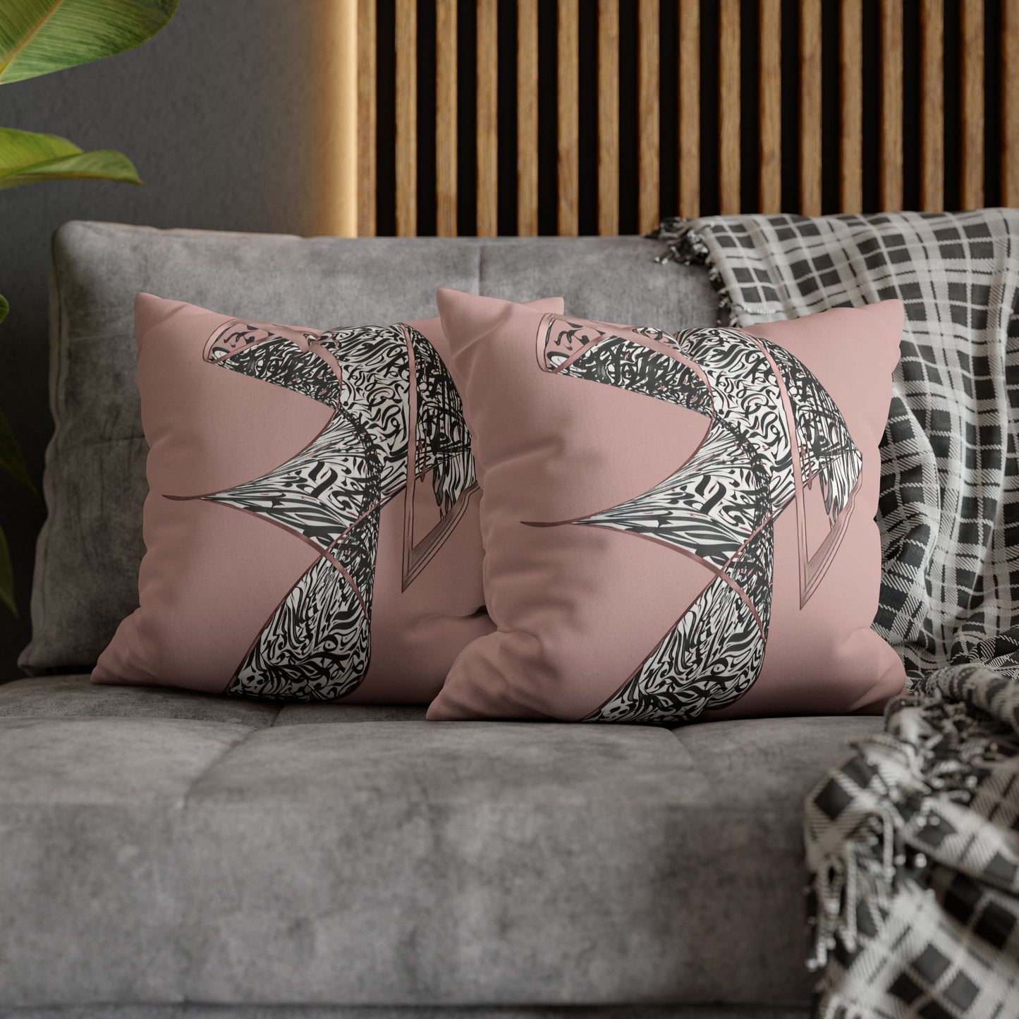 Kalli K Pillowcase - Modern Calligraphy Design