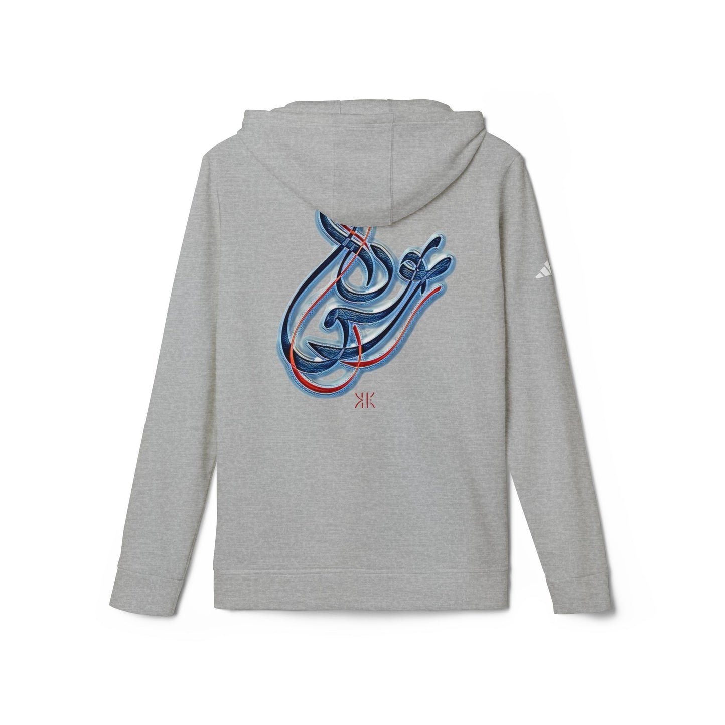 Kalli K X Adidas Unisex Fleece Hoodie-Modern Calligraphy LOVE