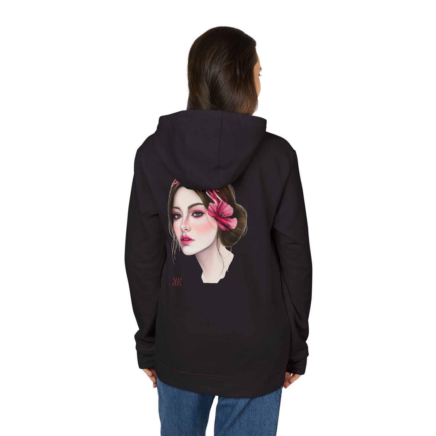 Kalli K X Adidas Unisex Fleece Hoodie- calligraphy headband