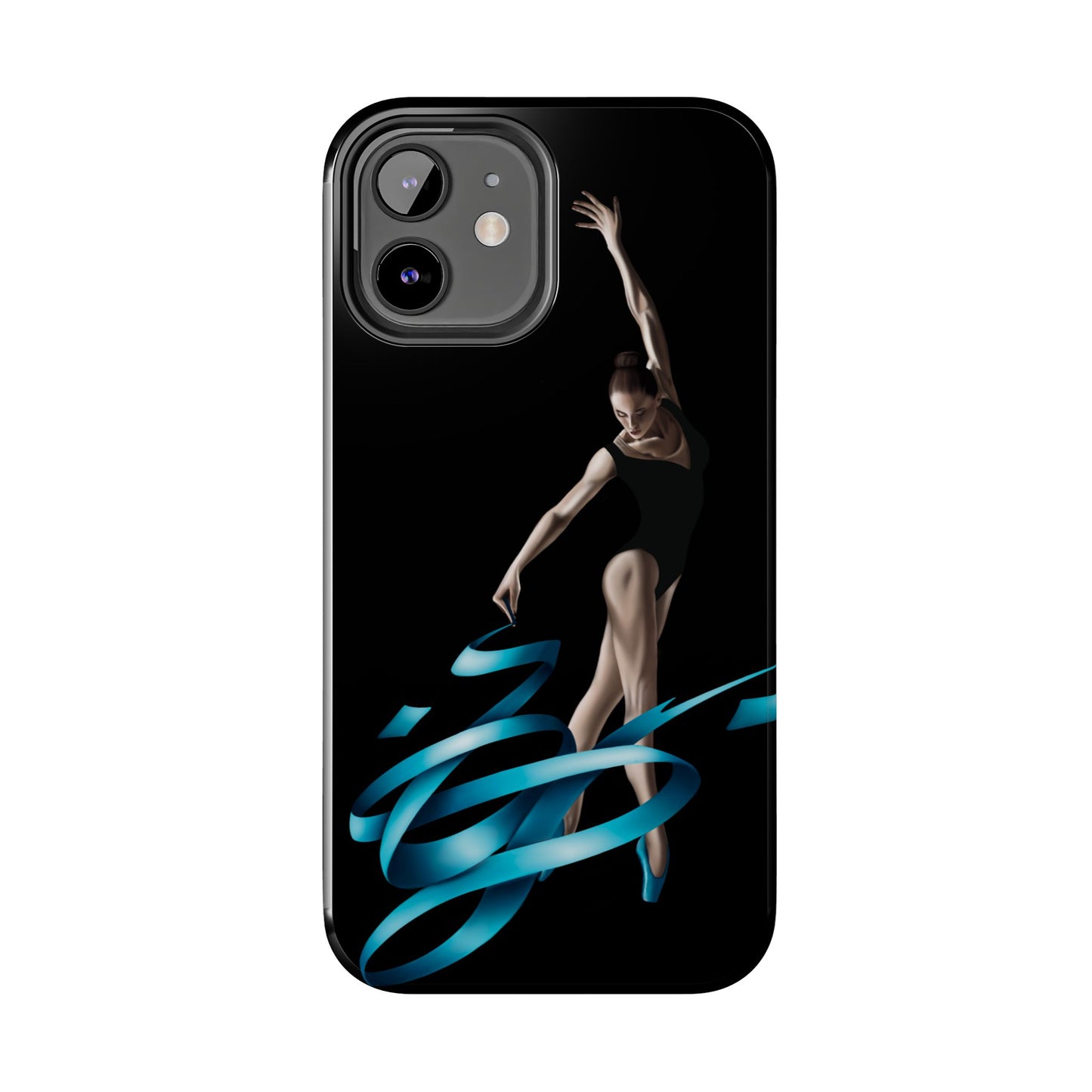 Phone Case - Ballerina with Blue Ribbon Persian Calligraphy Design