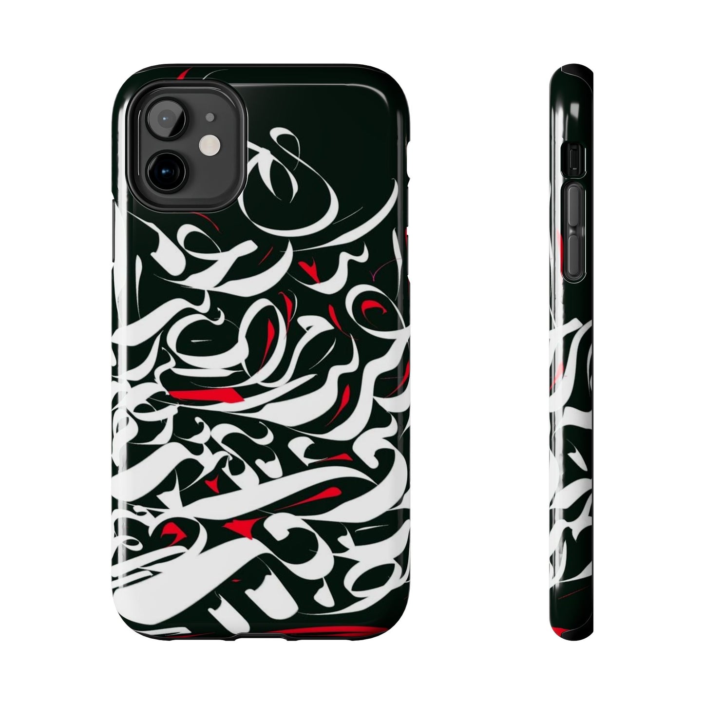 Phone Case Calligraphy Red Black White Tough Phone Case