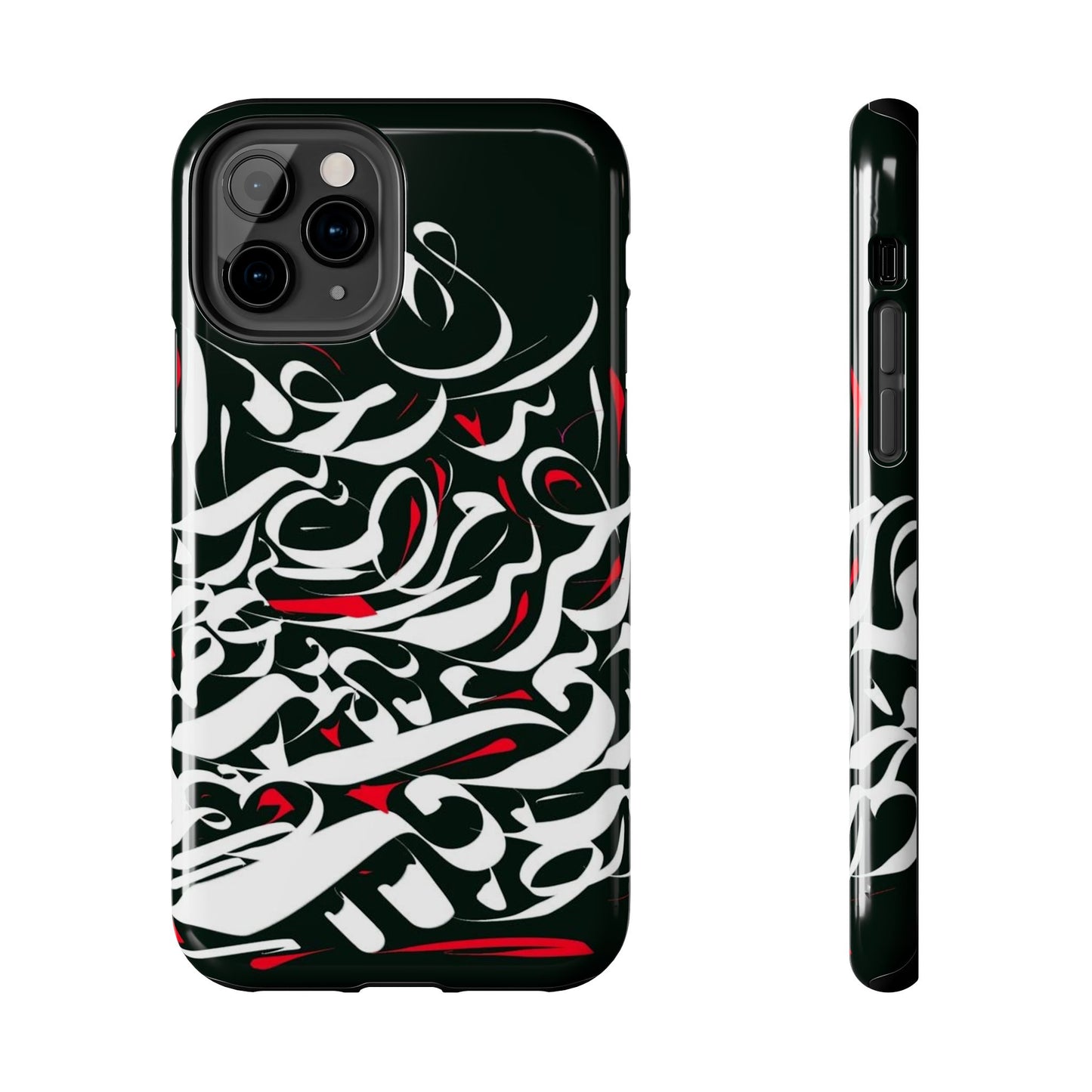 Phone Case Calligraphy Red Black White Tough Phone Case
