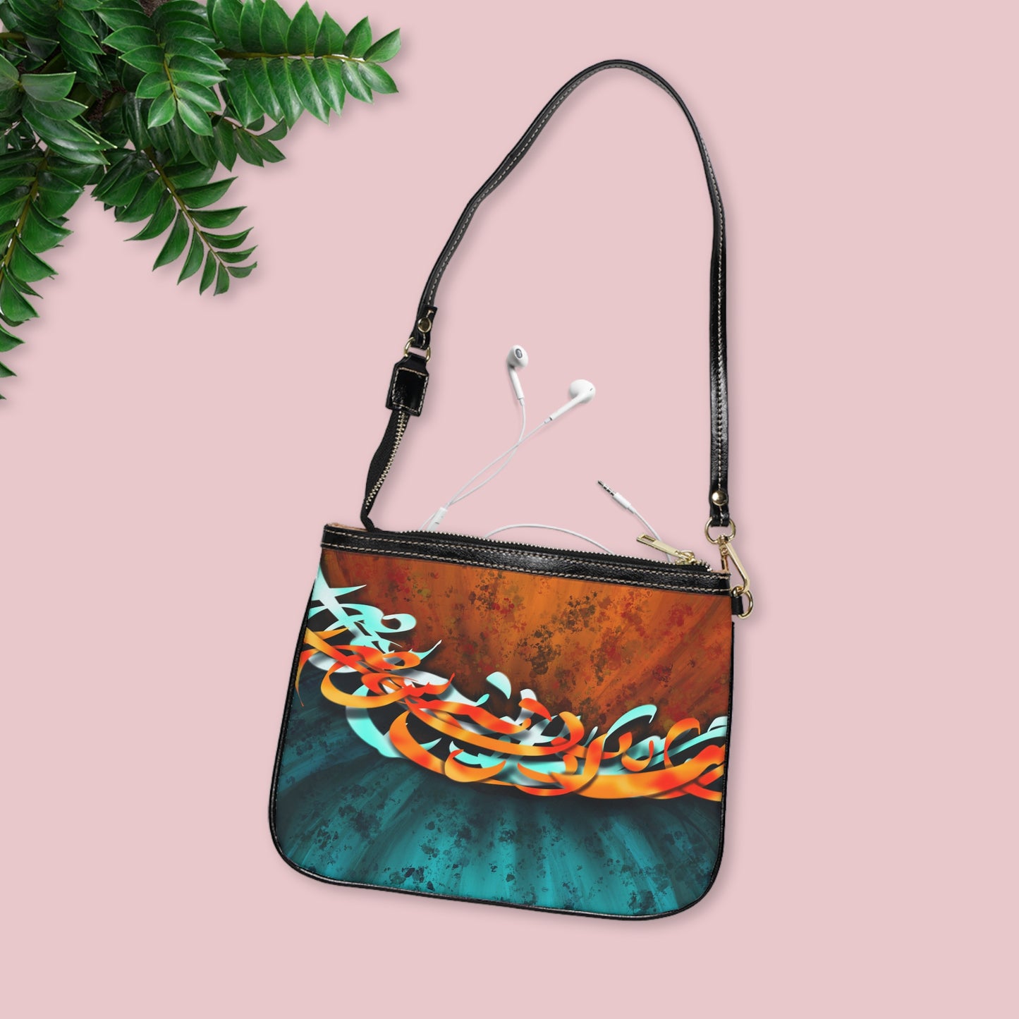 Persian Calligraphy Art Small Shoulder Bag