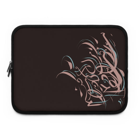 Kalli K Laptop Sleeve - Modern Persian Calligraphy   Design