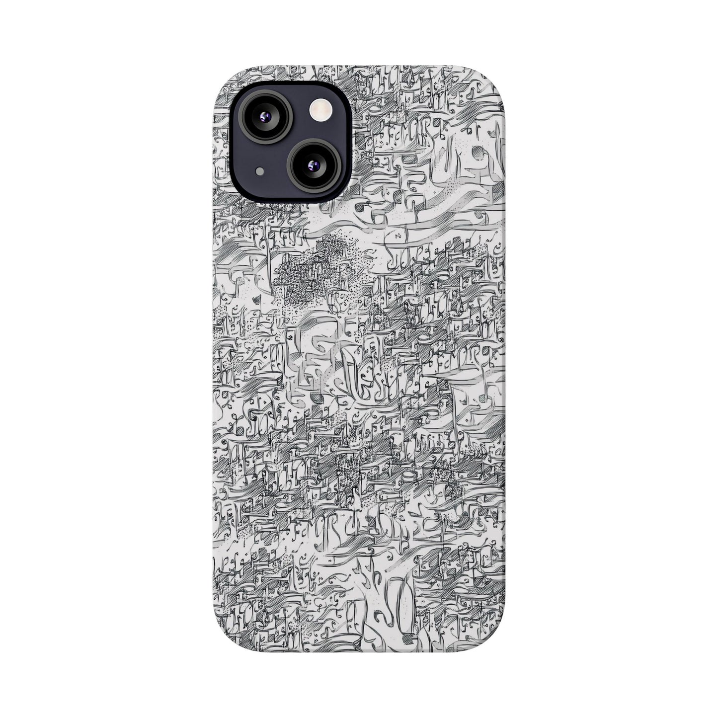 .ه,- ' Modern Art Slim Phone Case -LOVE I- I -.