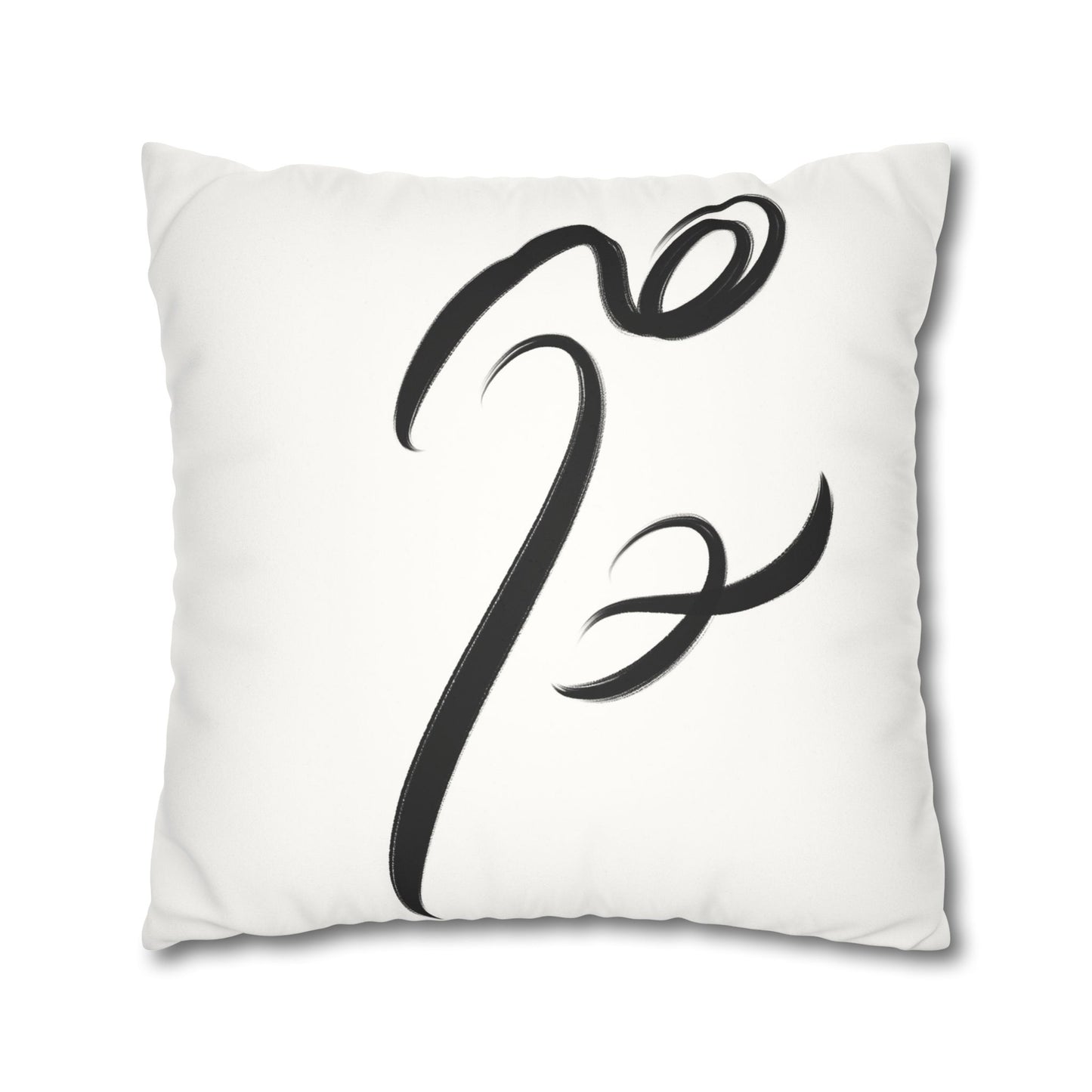 Hich Calligraphy beauty Faux Suede Square Pillow Cover