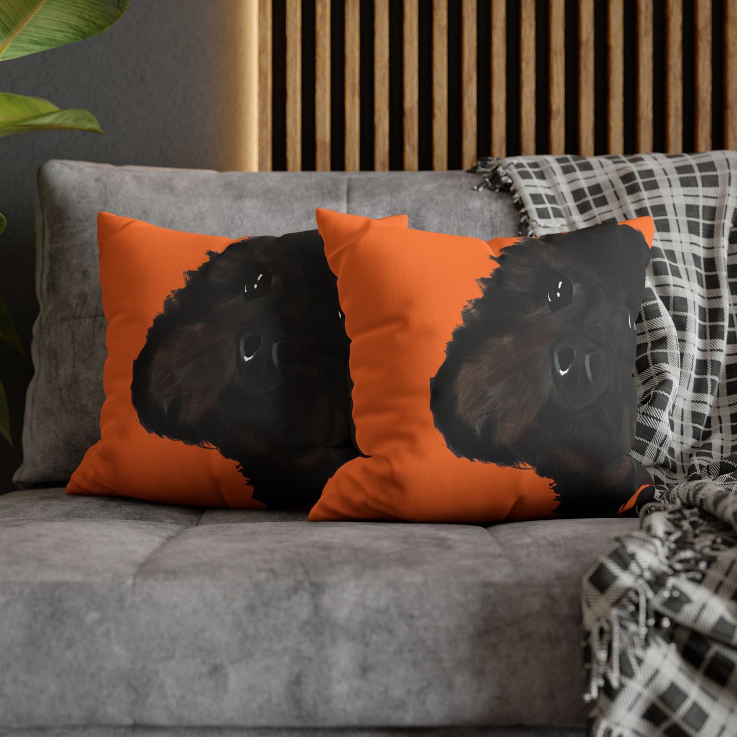 COAL Pillowcase - Modern Art Portrait Watercolour Design