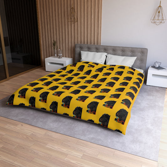 . COAL  Serenity Microfiber Duvet Cover – Elegant Floral Bedding for Cozy Bedrooms