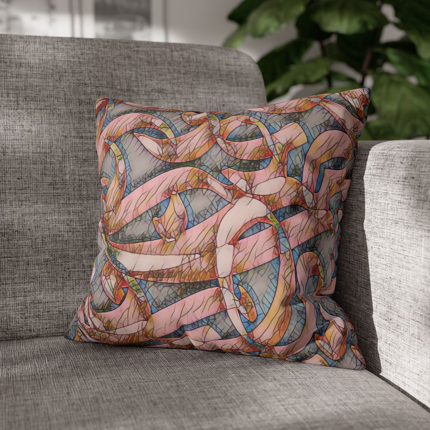 Copy of Pillowcase - Modern Art Portrait Watercolour Design