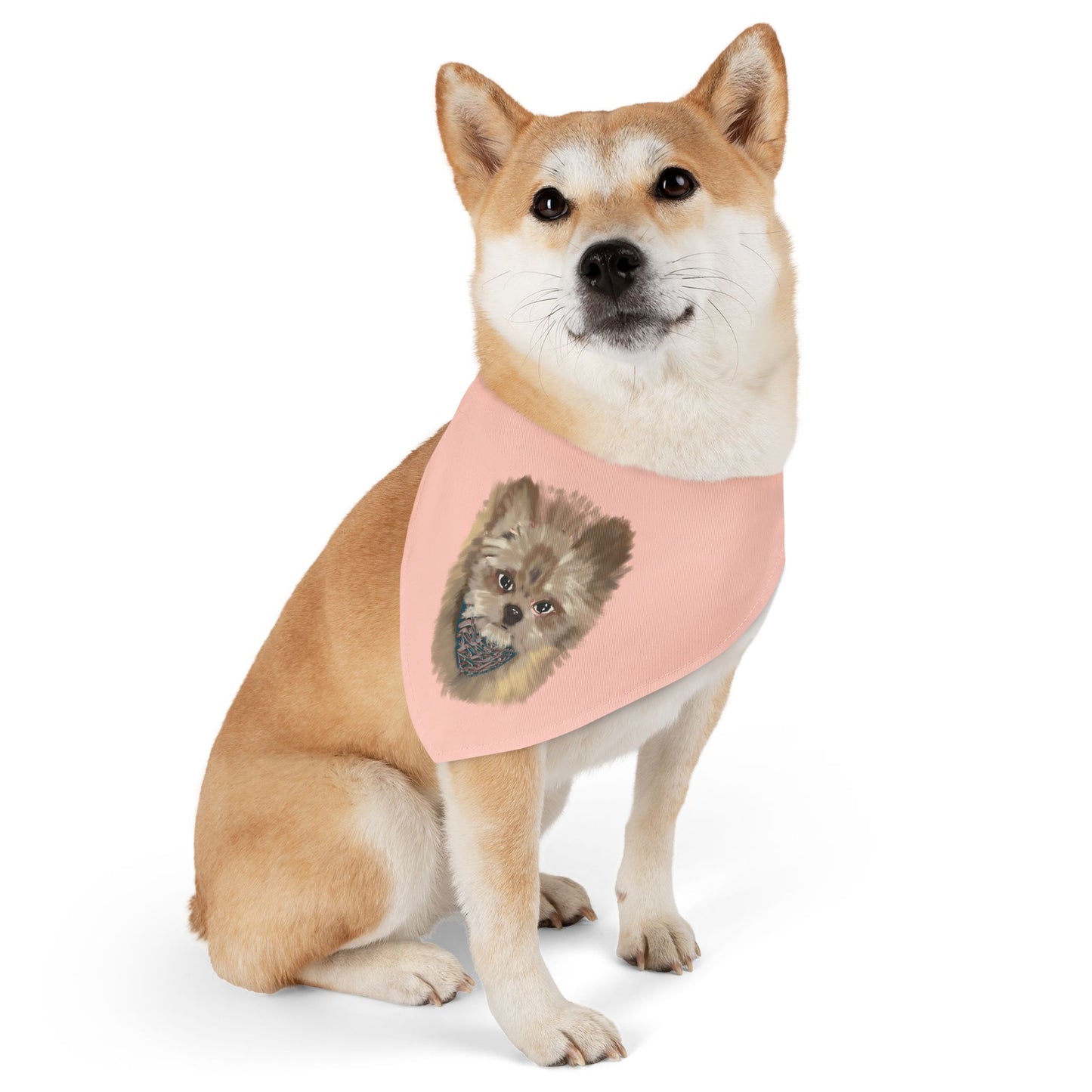 Cute Pet Bandana Collar with Adorable Dog Design - Perfect for Pups and Pet Lovers