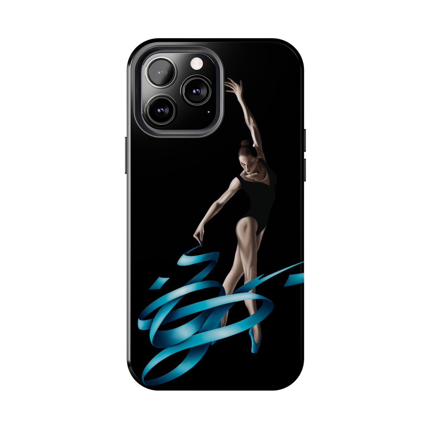Phone Case - Ballerina with Blue Ribbon Persian Calligraphy Design