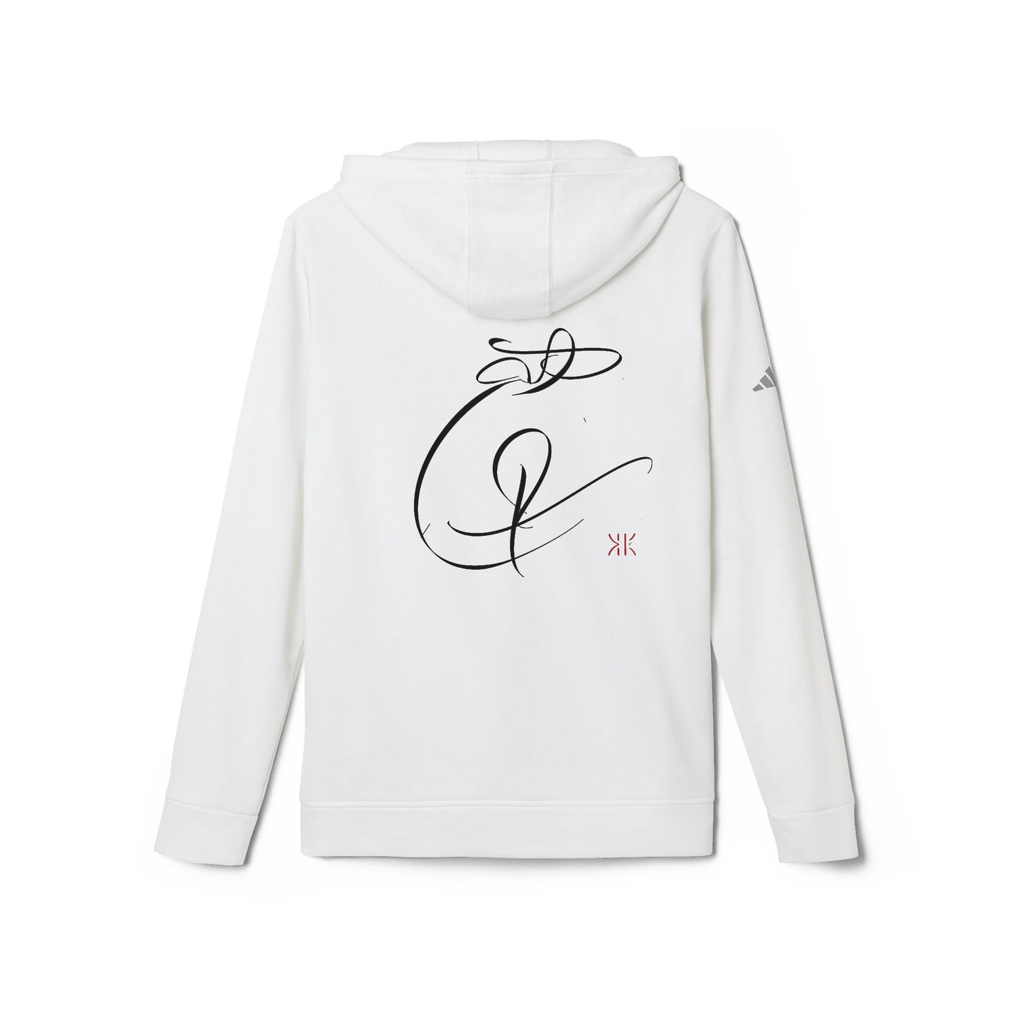Fleece Hoodie with Modern Calligraphy Adidas Design