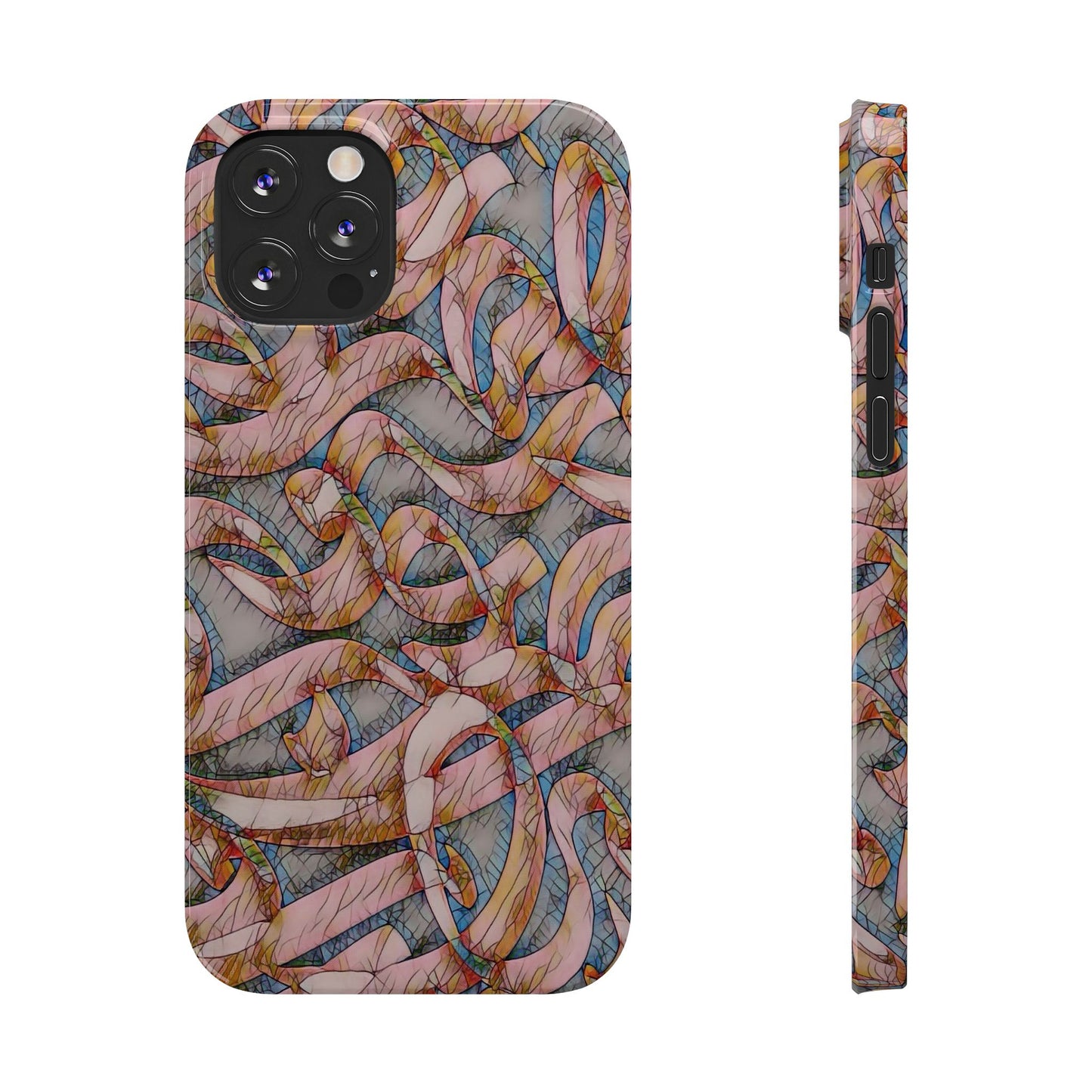 ' Modern Art Slim Phone Case -LOVE I-