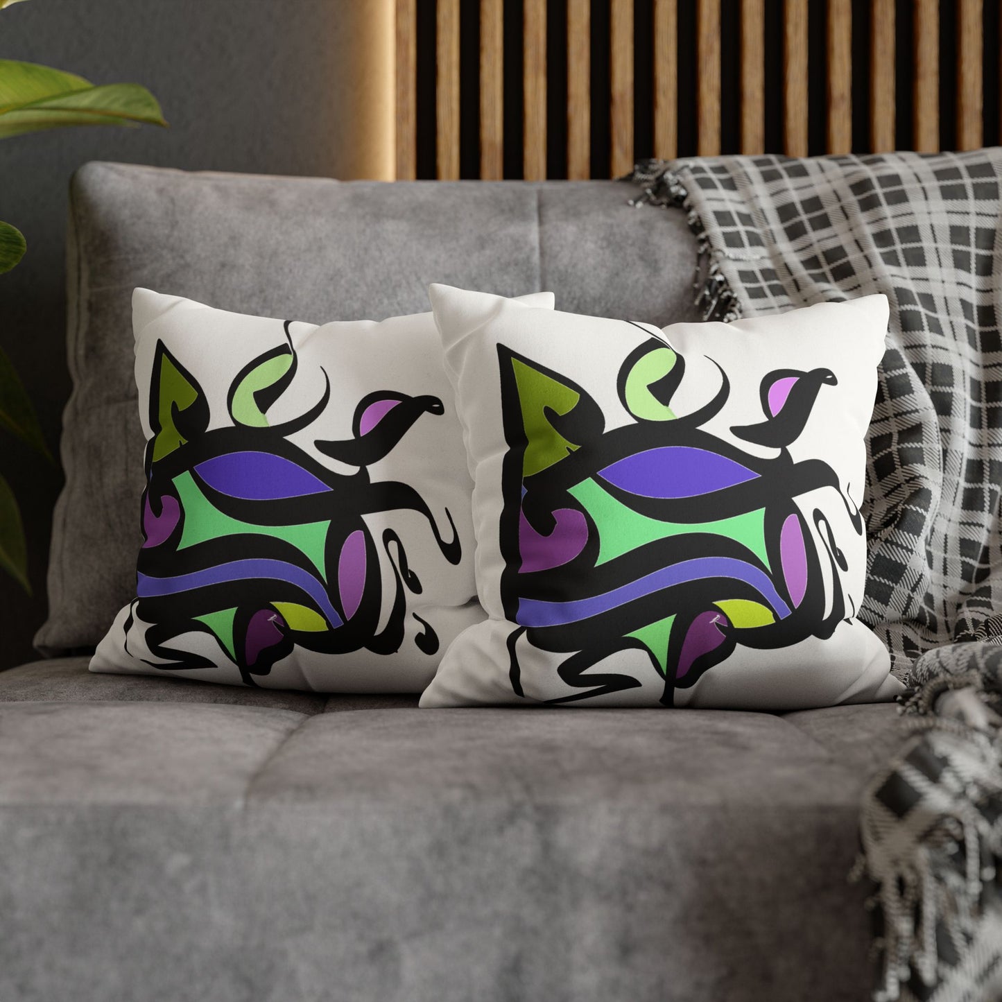 Square Pillowcase - Persian Calligraphy, Modern Handwriting Design
