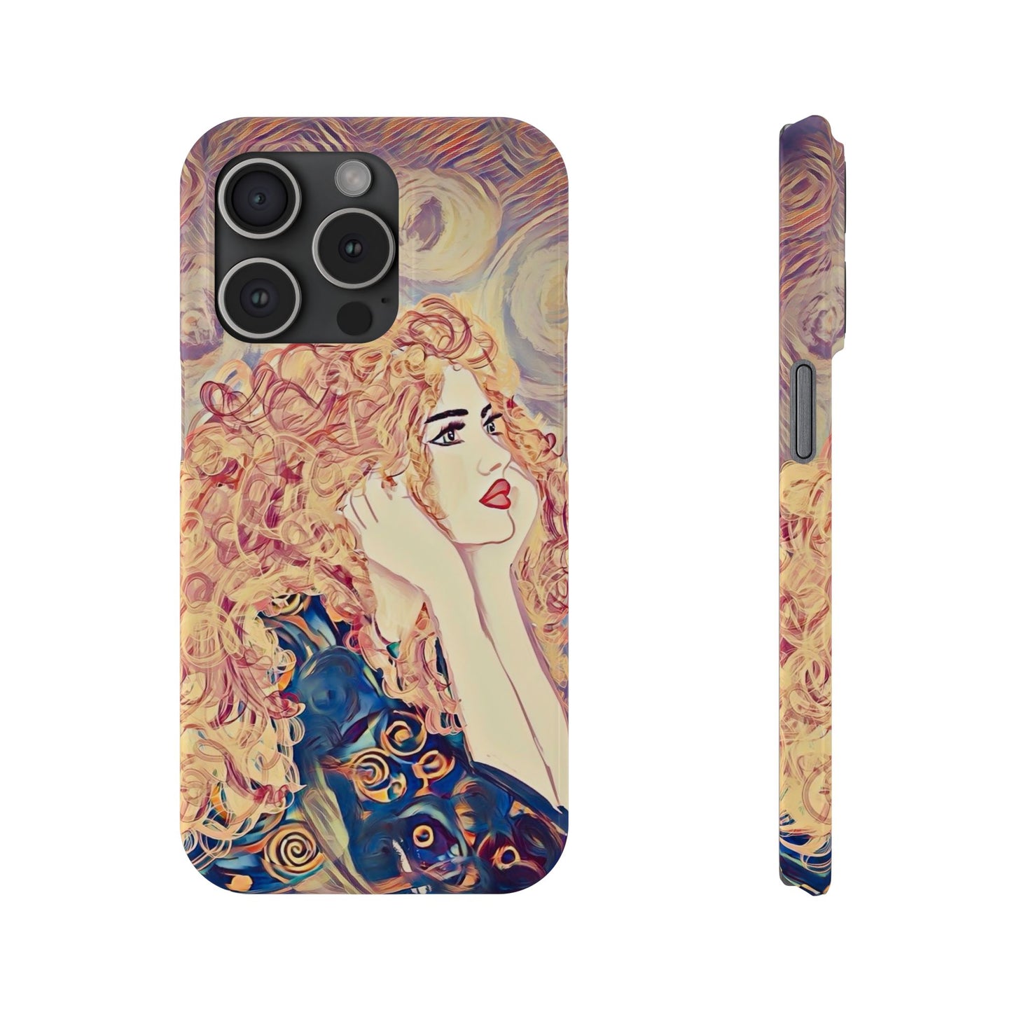 ' Modern Art Slim Phone Case -LOVE,