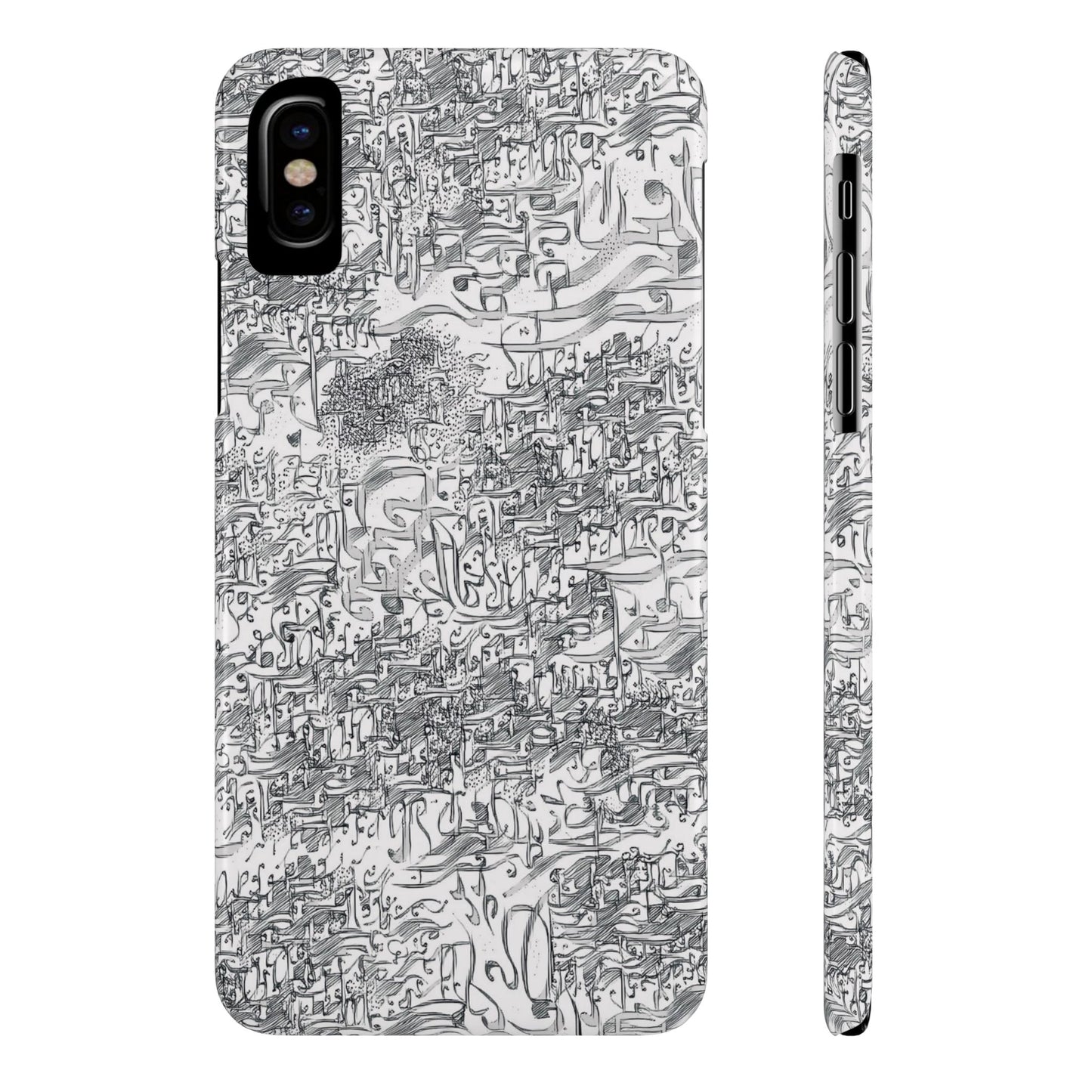.ه,- ' Modern Art Slim Phone Case -LOVE I- I -.