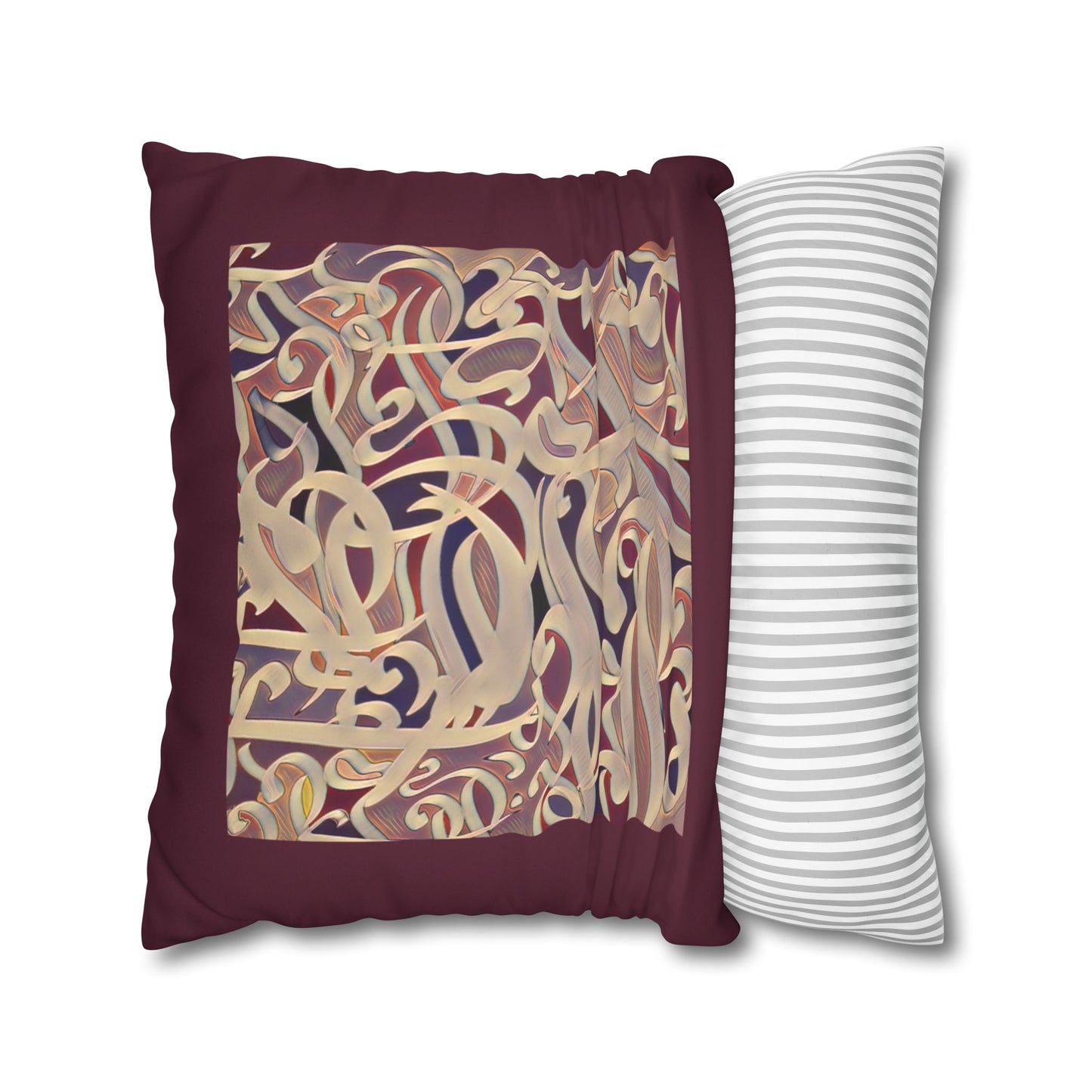Copy of Square Pillowcase - Persian Calligraphy, Modern Handwriting Design