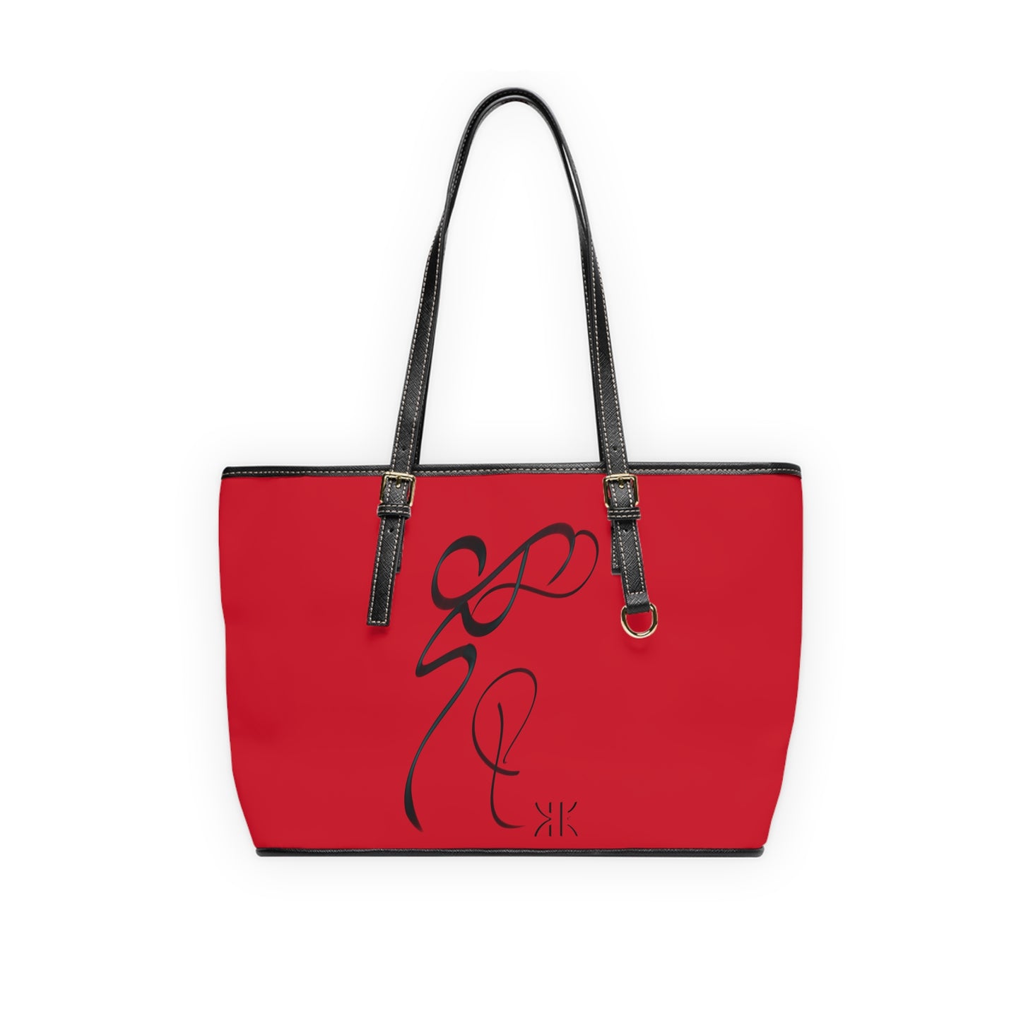 Copy of Elegant PU Leather Shoulder Bag with Artistic Calligraphy Design