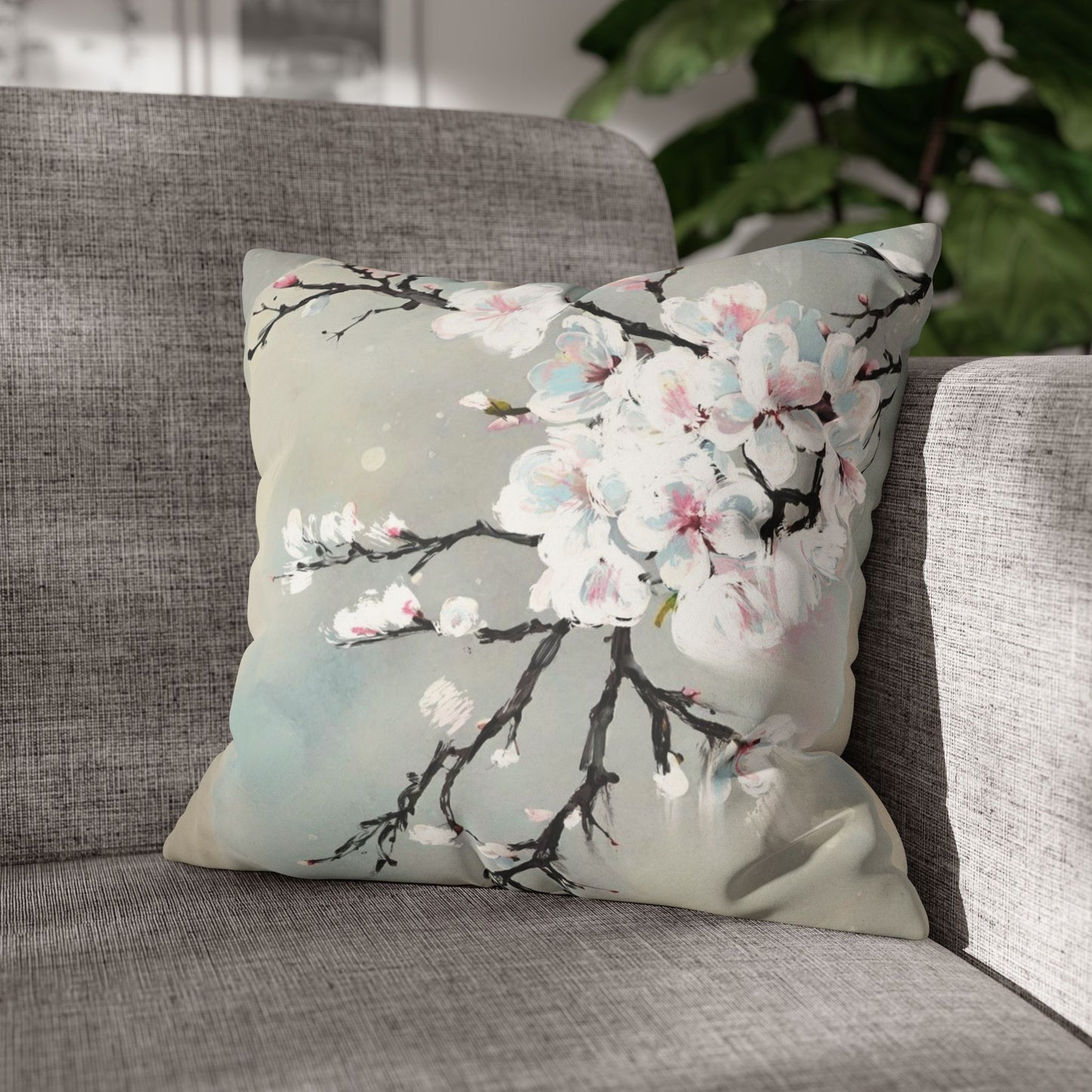Spring Pillowcase - Modern Art Portrait Watercolour Design