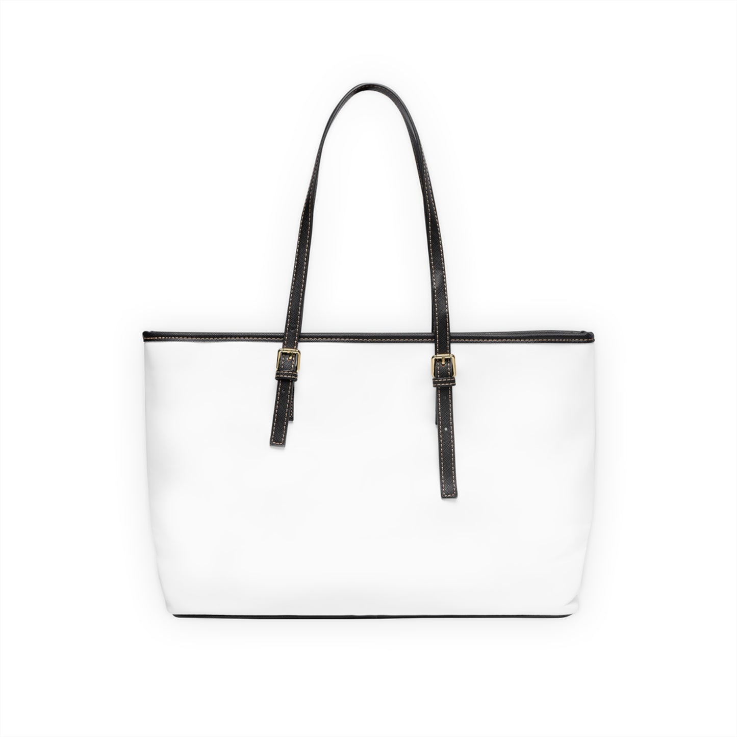. Elegant PU Leather Shoulder Bag with Artistic Calligraphy Design